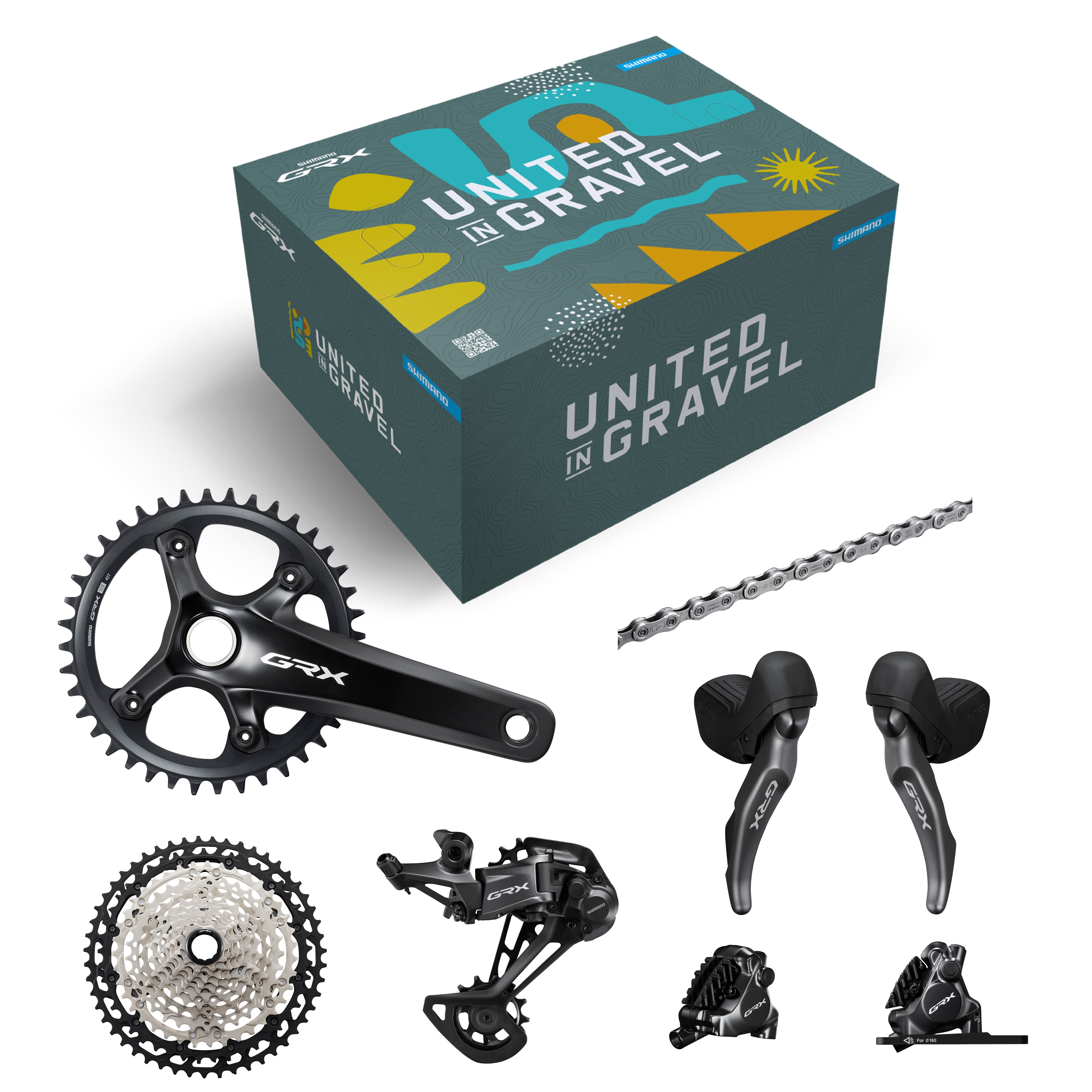 Shimano GRX 820 12-Speed 1x Groupset 170mm