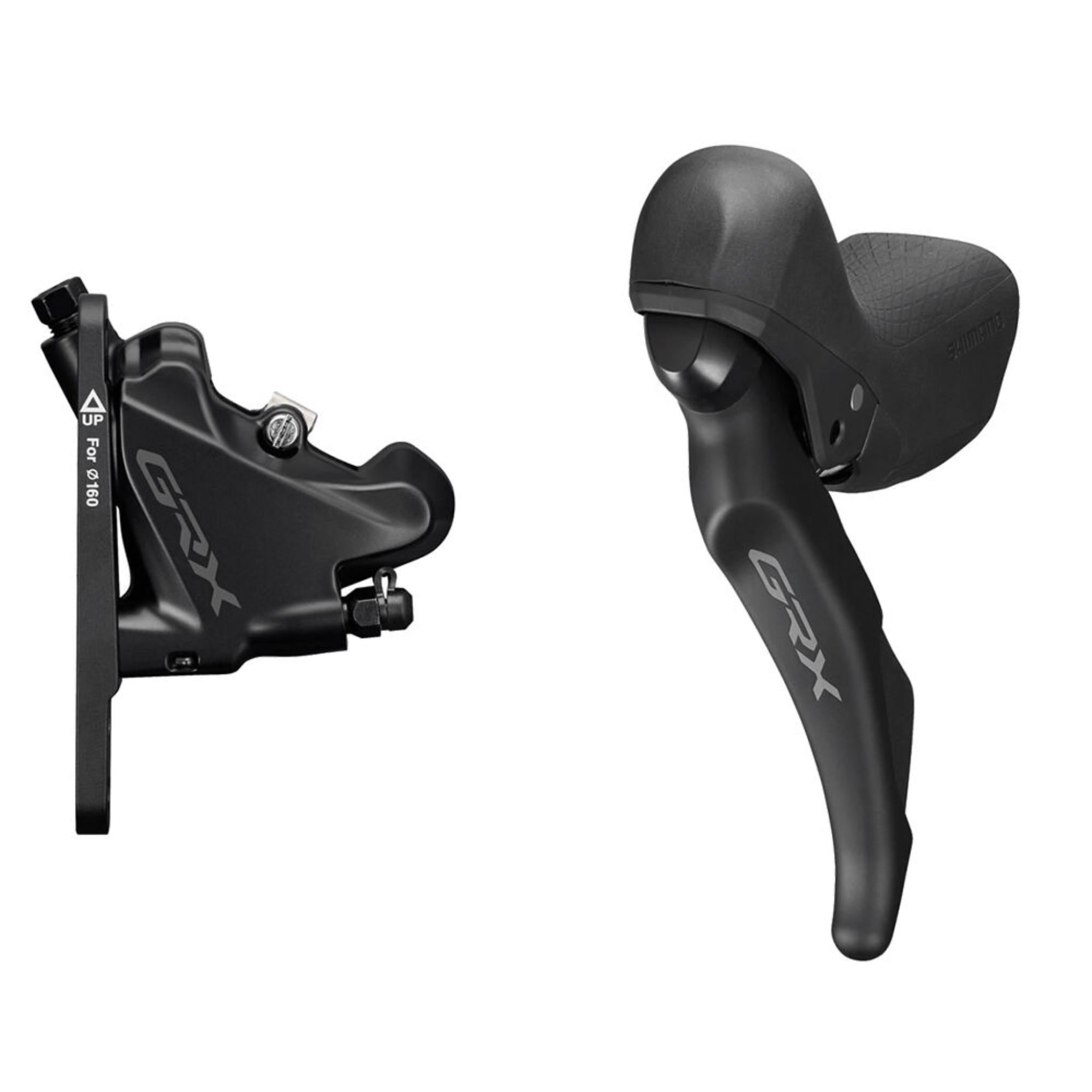 Shimano GRX ST-RX600/BR-RX400 11 Speed STI Lever & Disc Brake Black / 11 Speed / Right Hand - Front