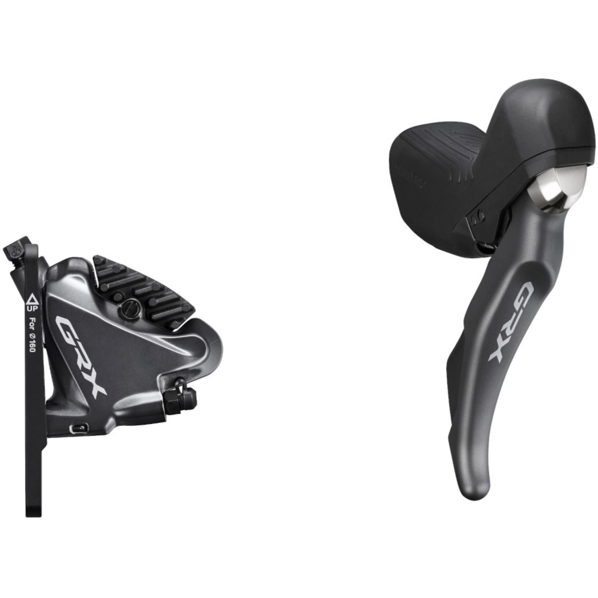 Shimano GRX ST-RX810/BR-RX810 11 Speed STI Lever & Disc Brake Black / 11 Speed / Right Hand - Front