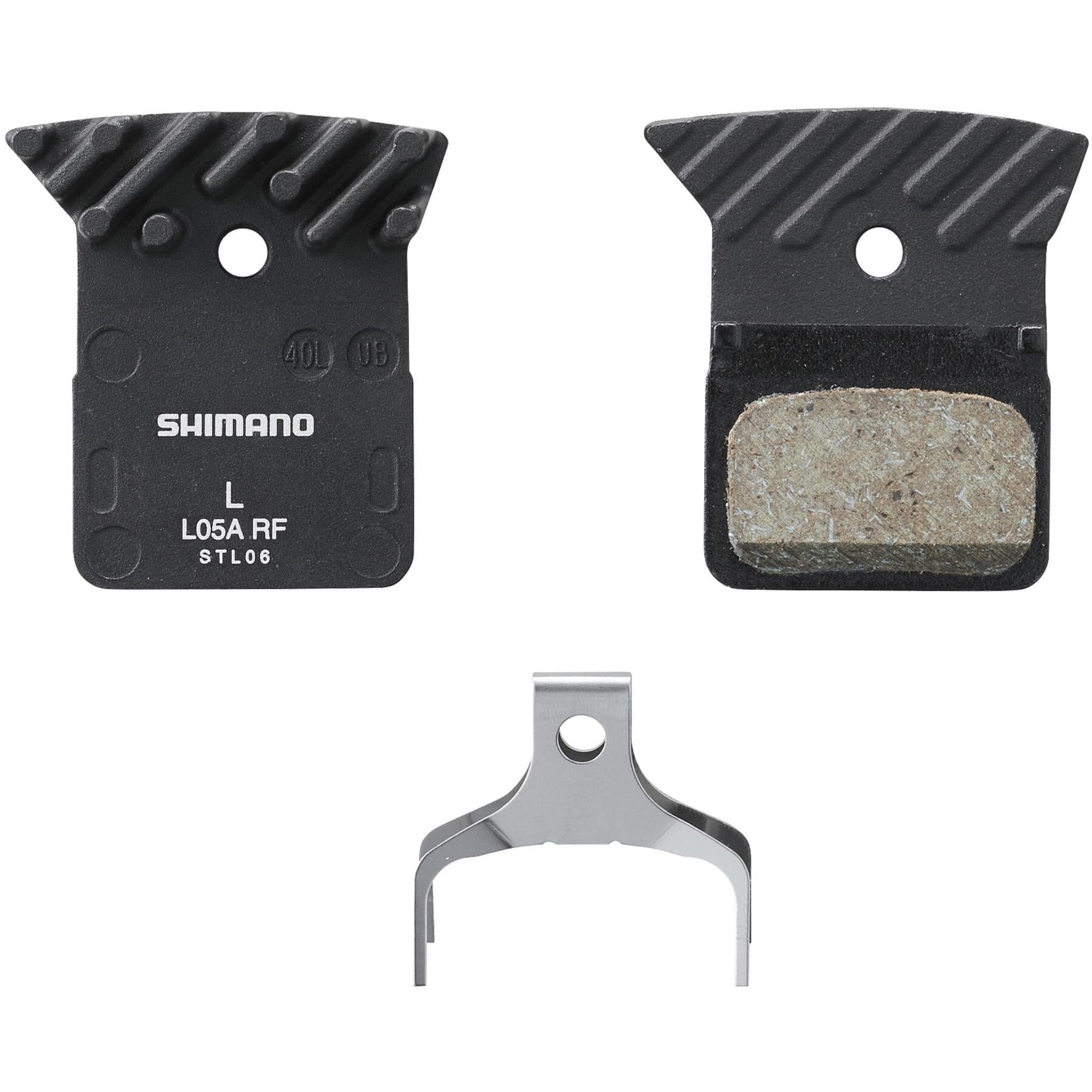 Shimano L05A-RF Resin Disc Brake Pads with Cooling Fins Black / One Size