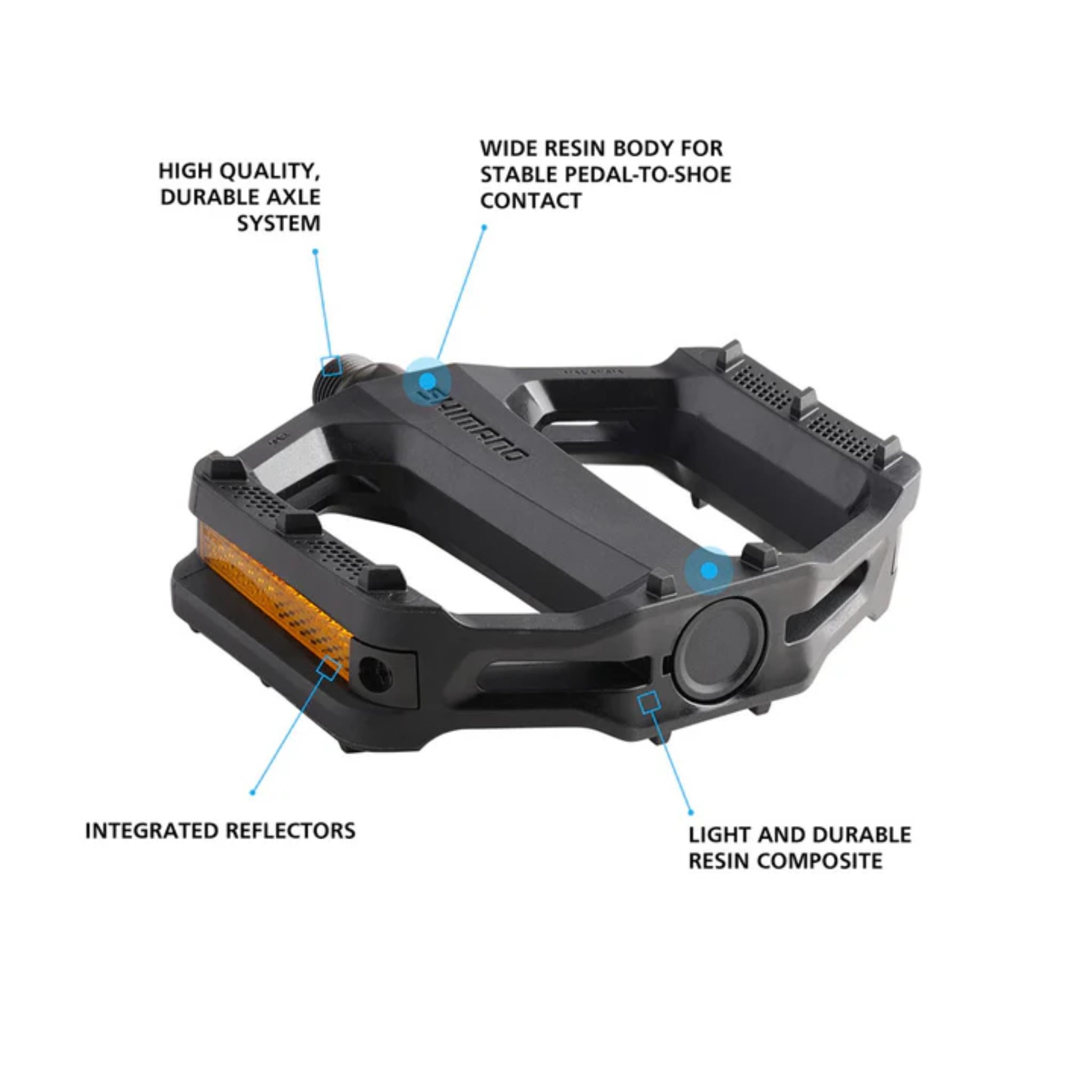 Shimano PD-EF102 Flat Pedals Black / Pair
