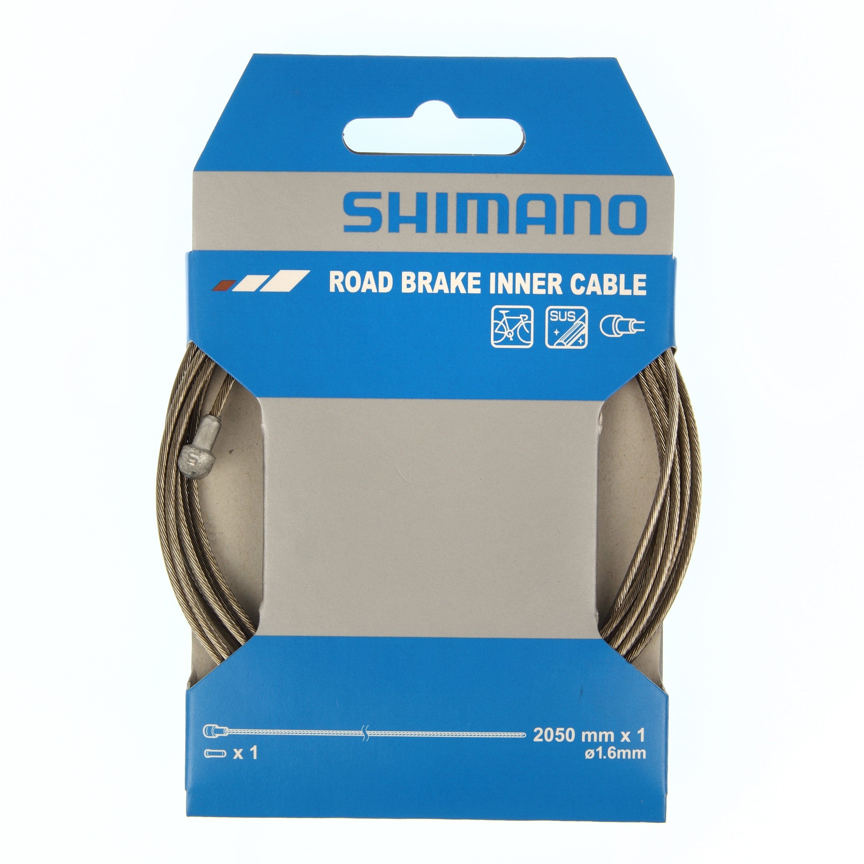 Shimano Road Stainless Steel Inner Brake Cable 1.6 x 2050mm Silver
