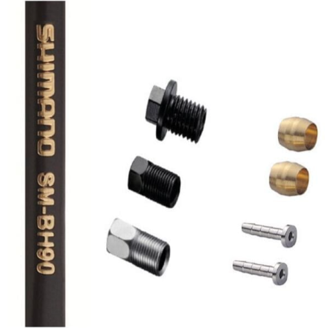 Shimano SM-BH90-JK Front Disc Brake Hose Straight 1000mm Black / Front