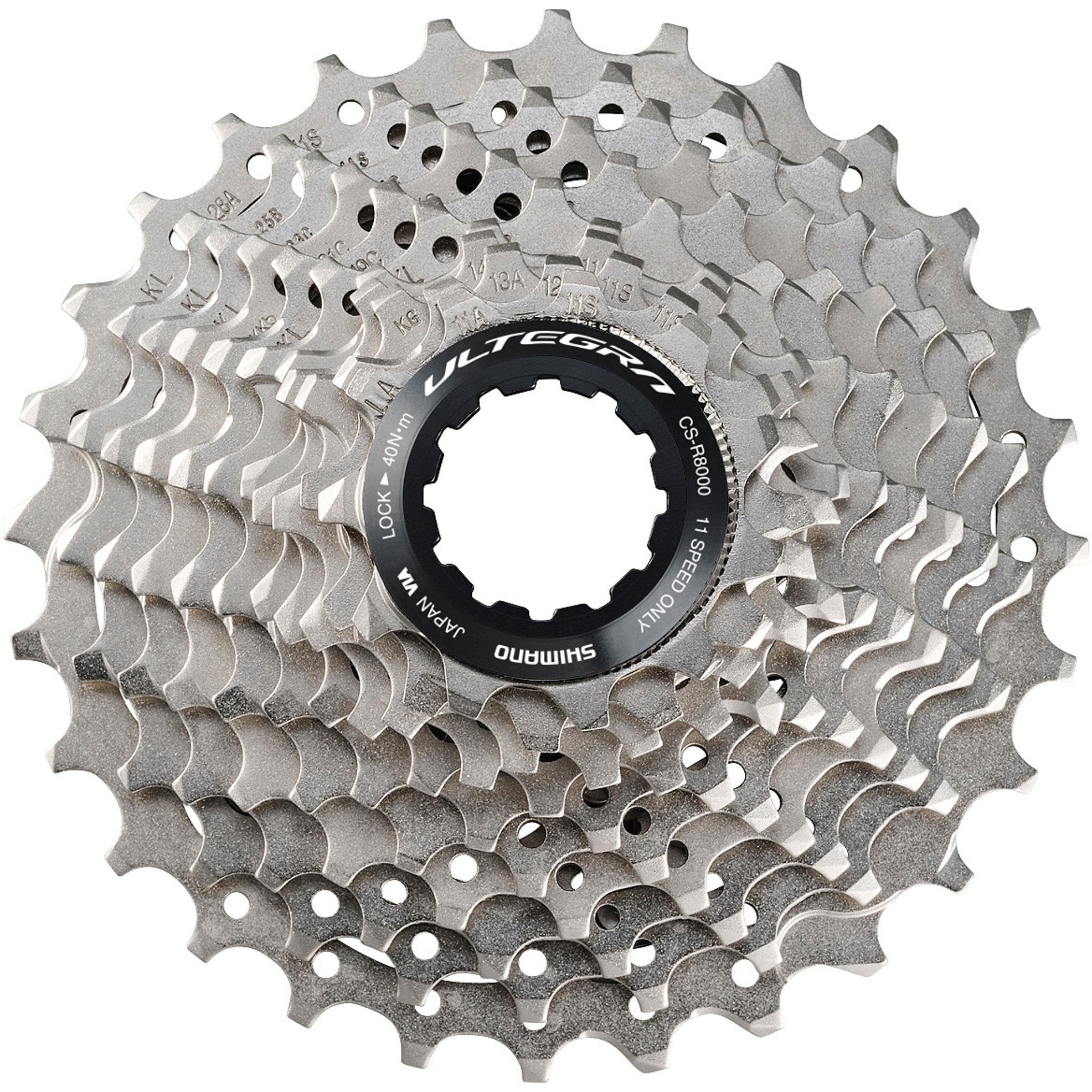 Shimano Ultegra CS-R8000 11-Speed Road Bike Cassette Silver / 12-25t