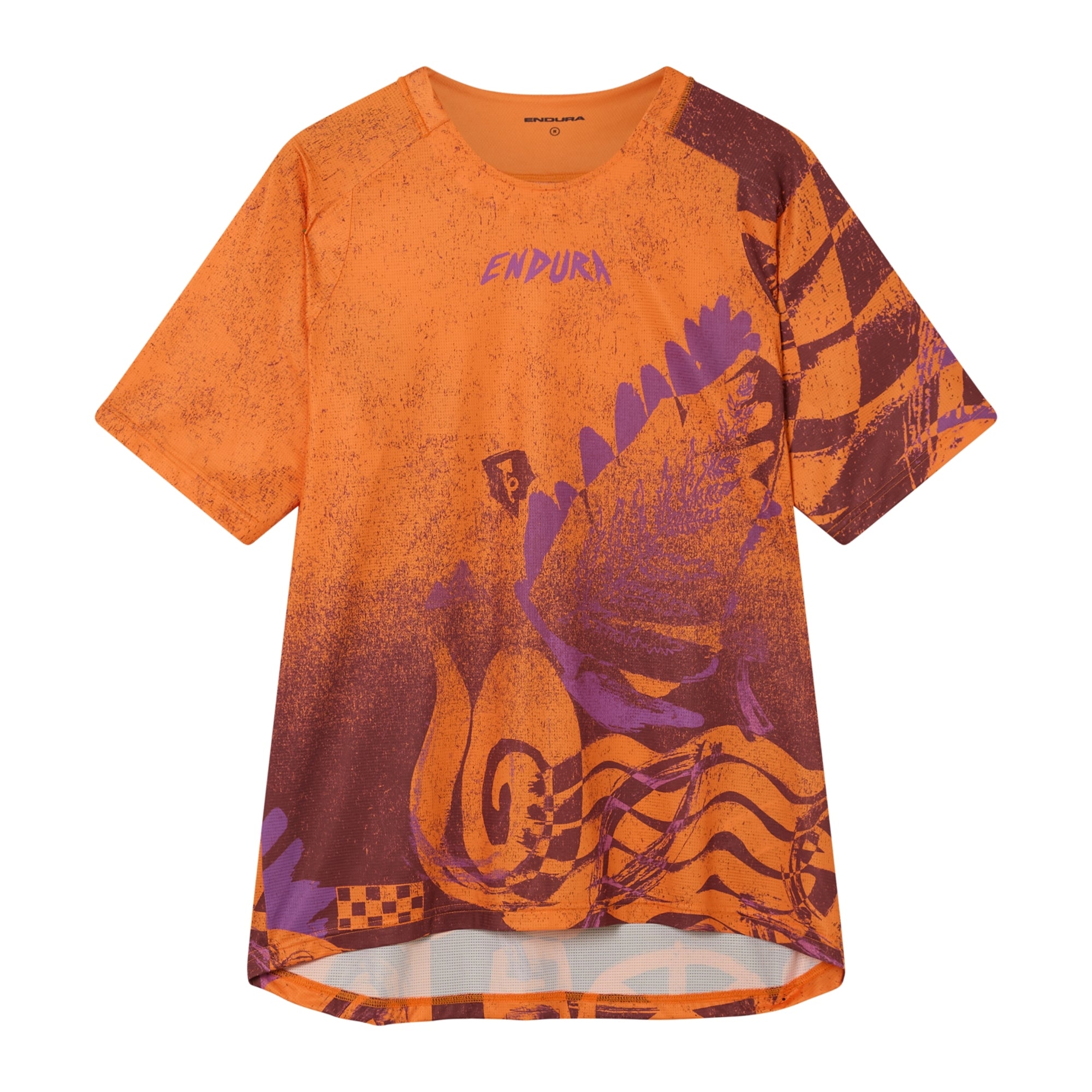 Singletrack S/S Print Tee End Orange / S