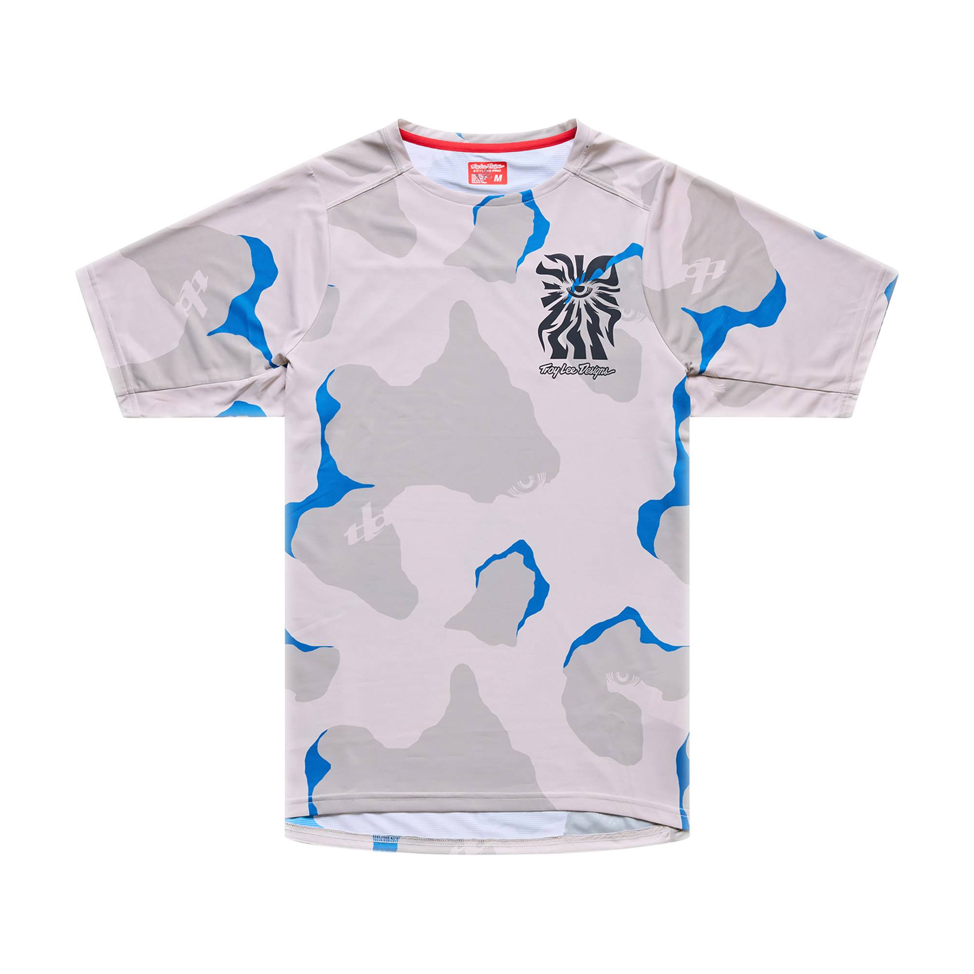Skyline Pro Short Sleeve Jersey Flow Camo - Pumice / S