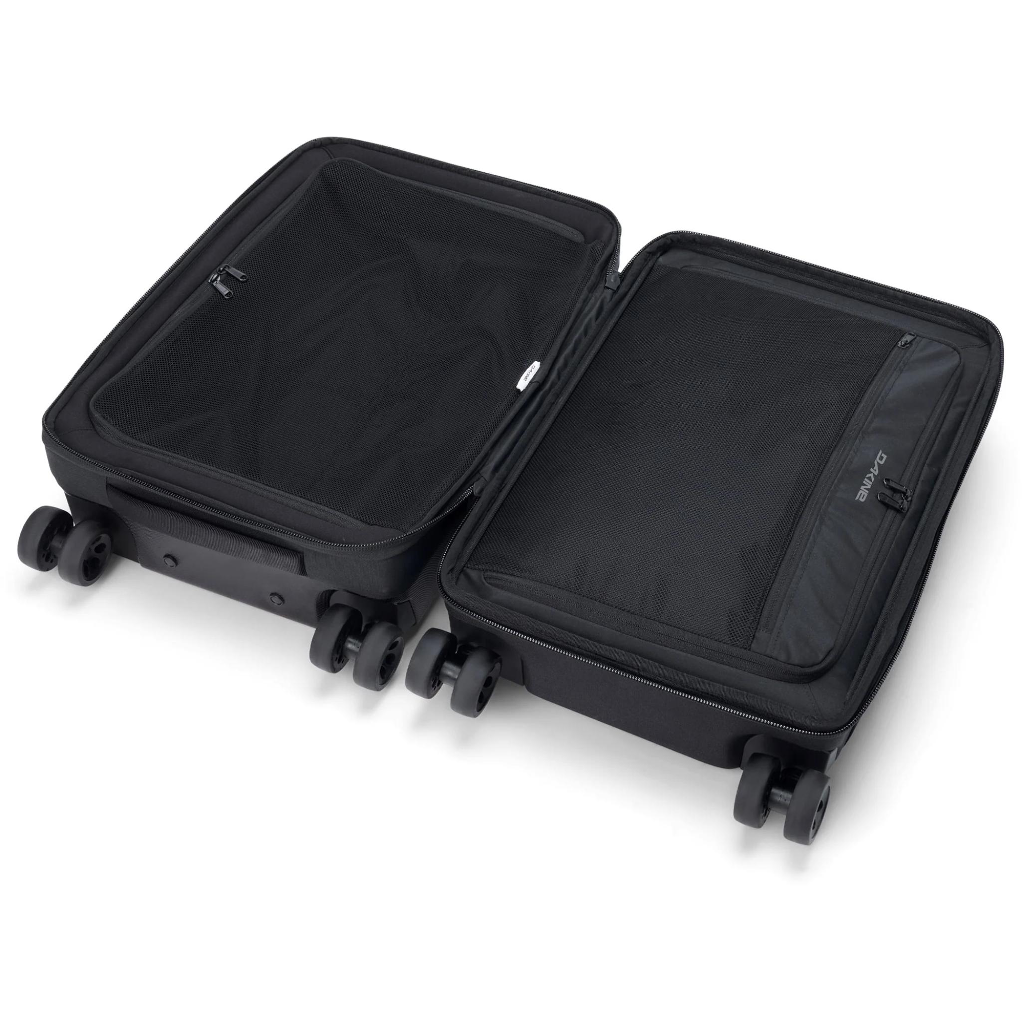Split 4 Wheel Carry On Roller Bag 48L Black / One Size
