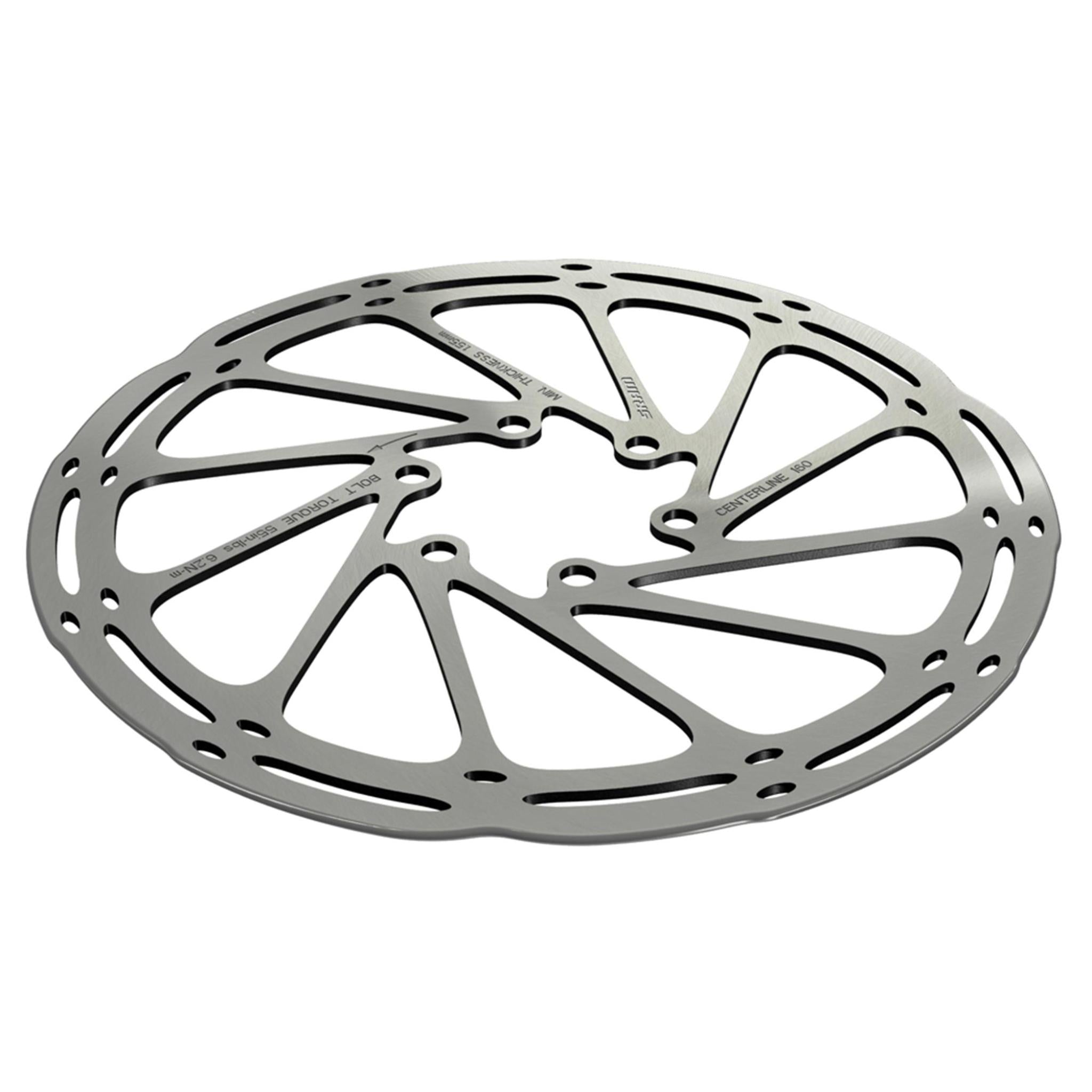 SRAM Centerline Disc Brake Rotor (Includes Steel Rotor Bolts) - Rounded 2.0mm