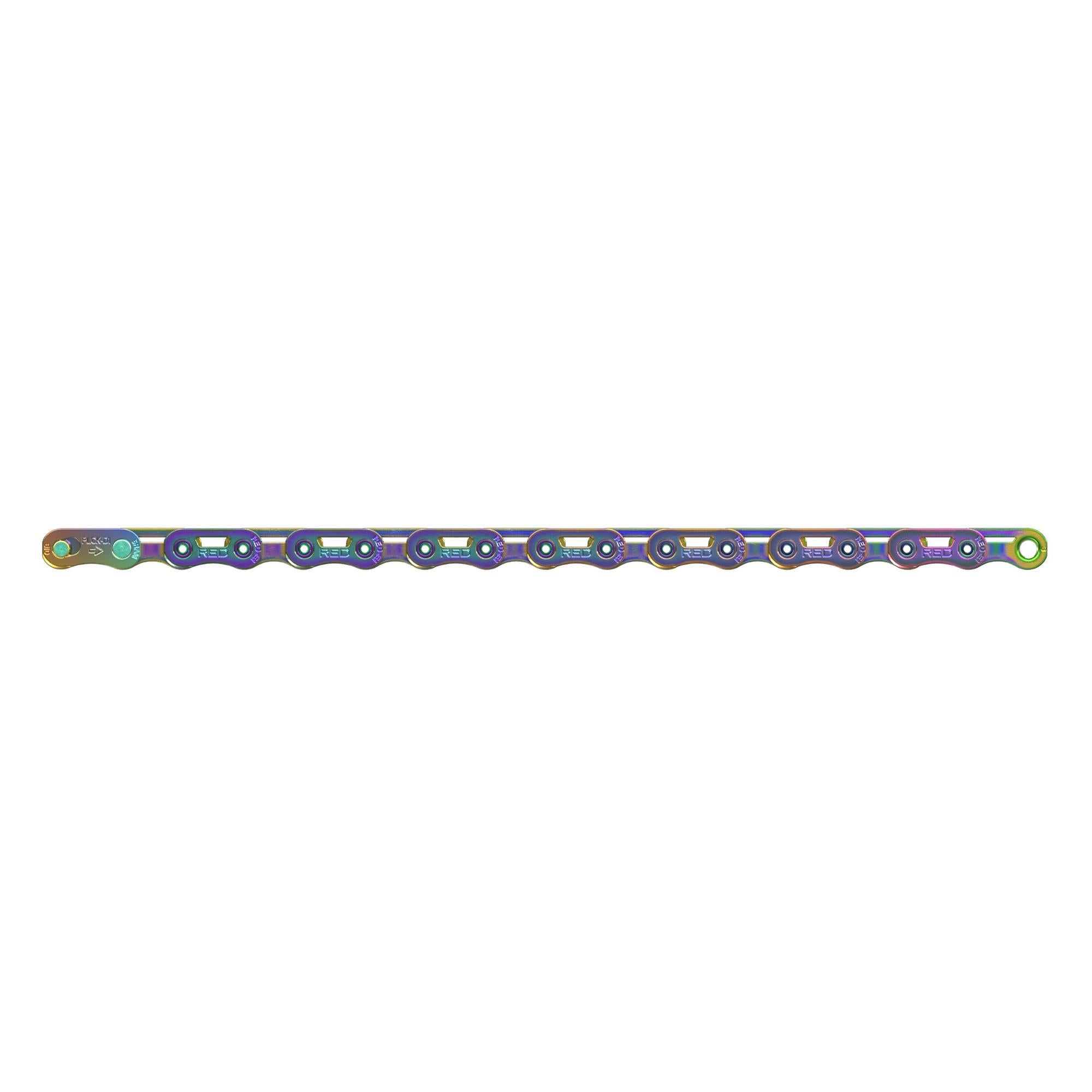 SRAM Red E1 Flattop 12-Speed Rainbow Chain 114 Links