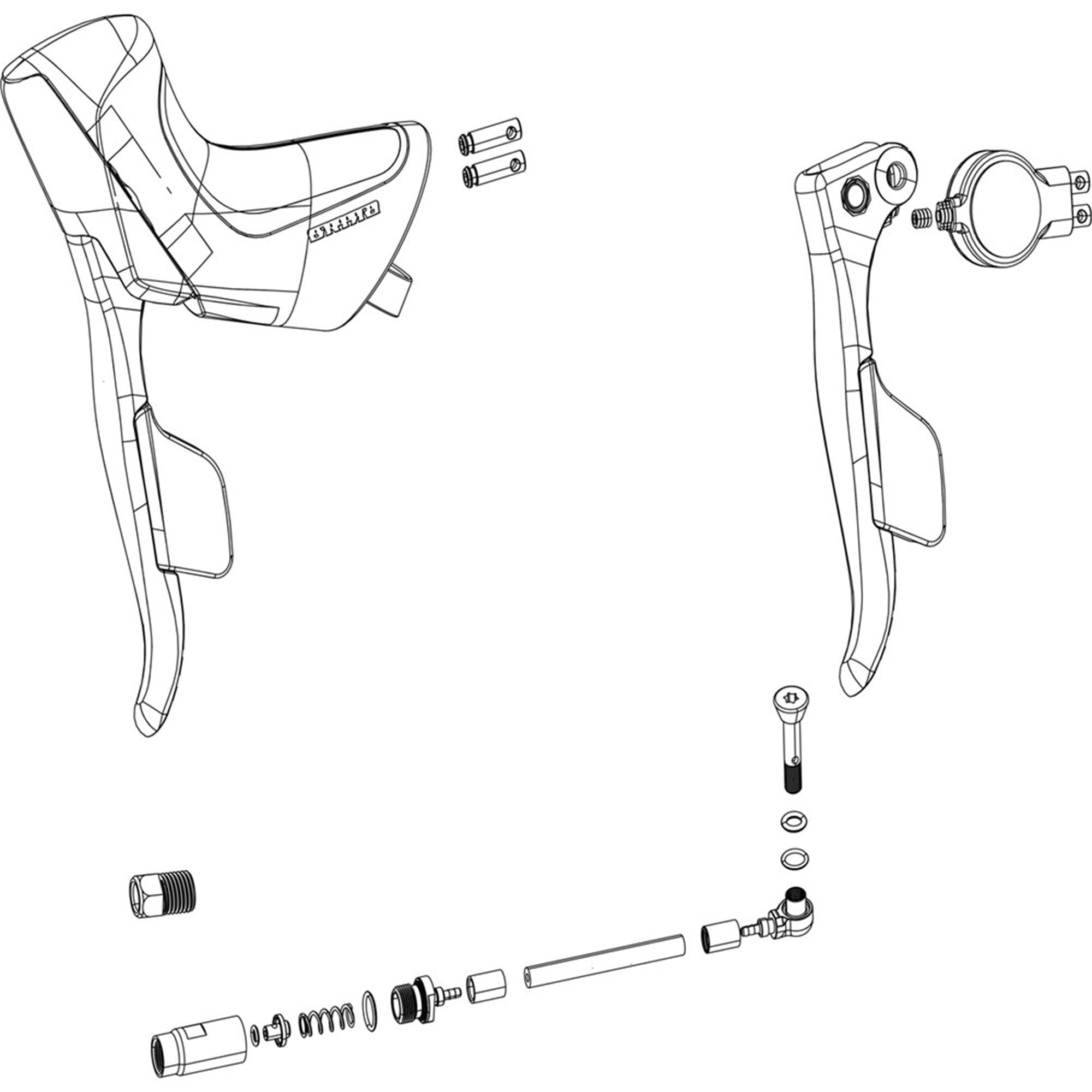 SRAM Rival AXS E1 Disc Brake Lever Assembly Left Hand