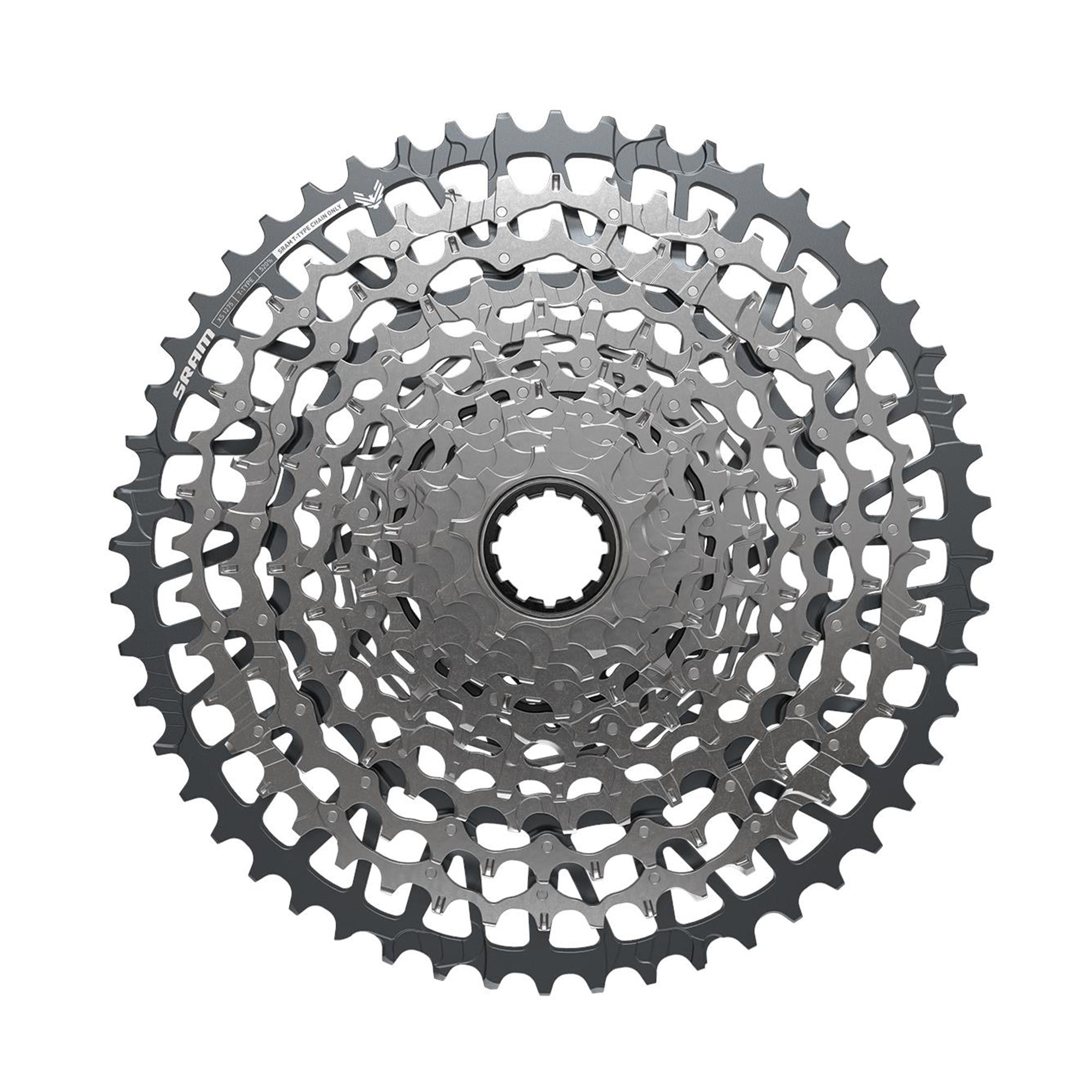 SRAM XG-1275 T-Type GX Eagle 12-Speed 10-52T Cassette Silver / 10-52T