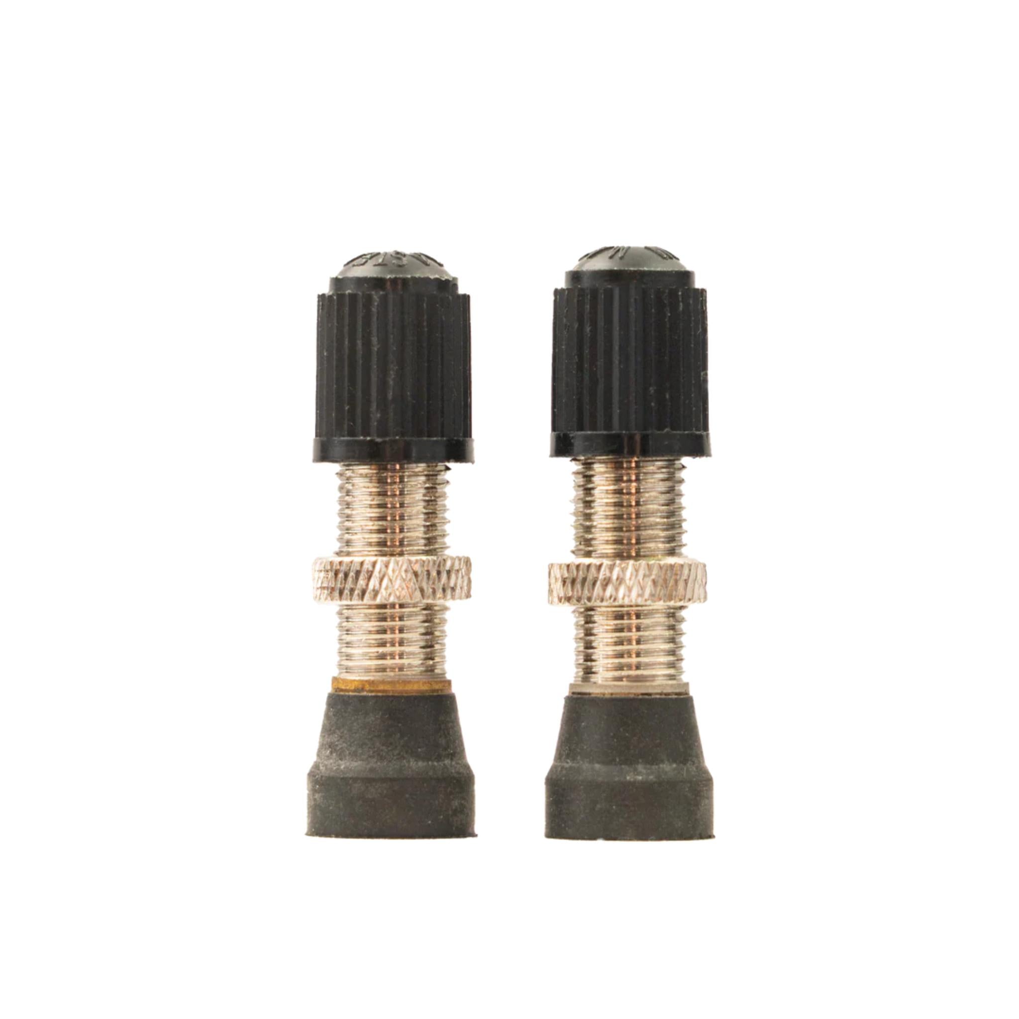 Stans Tubeless Schrader Valves Pair Black / Pair