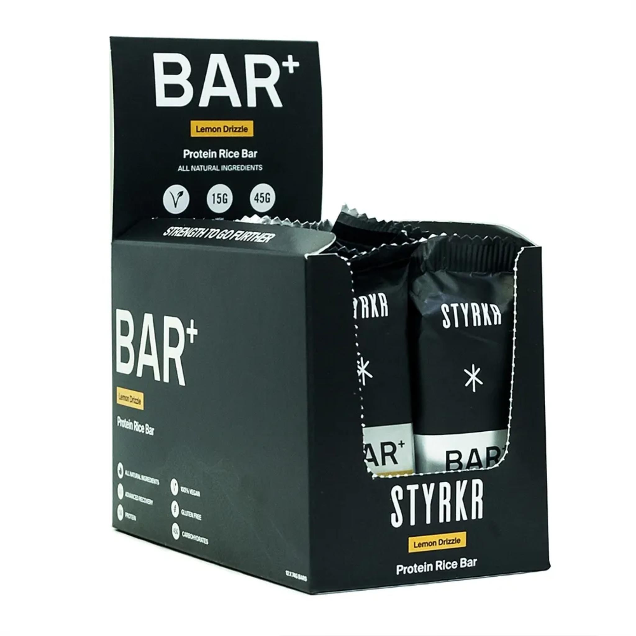 STYRKR BAR+ Recovery Bars Lemon drizzle / 12 x Bars