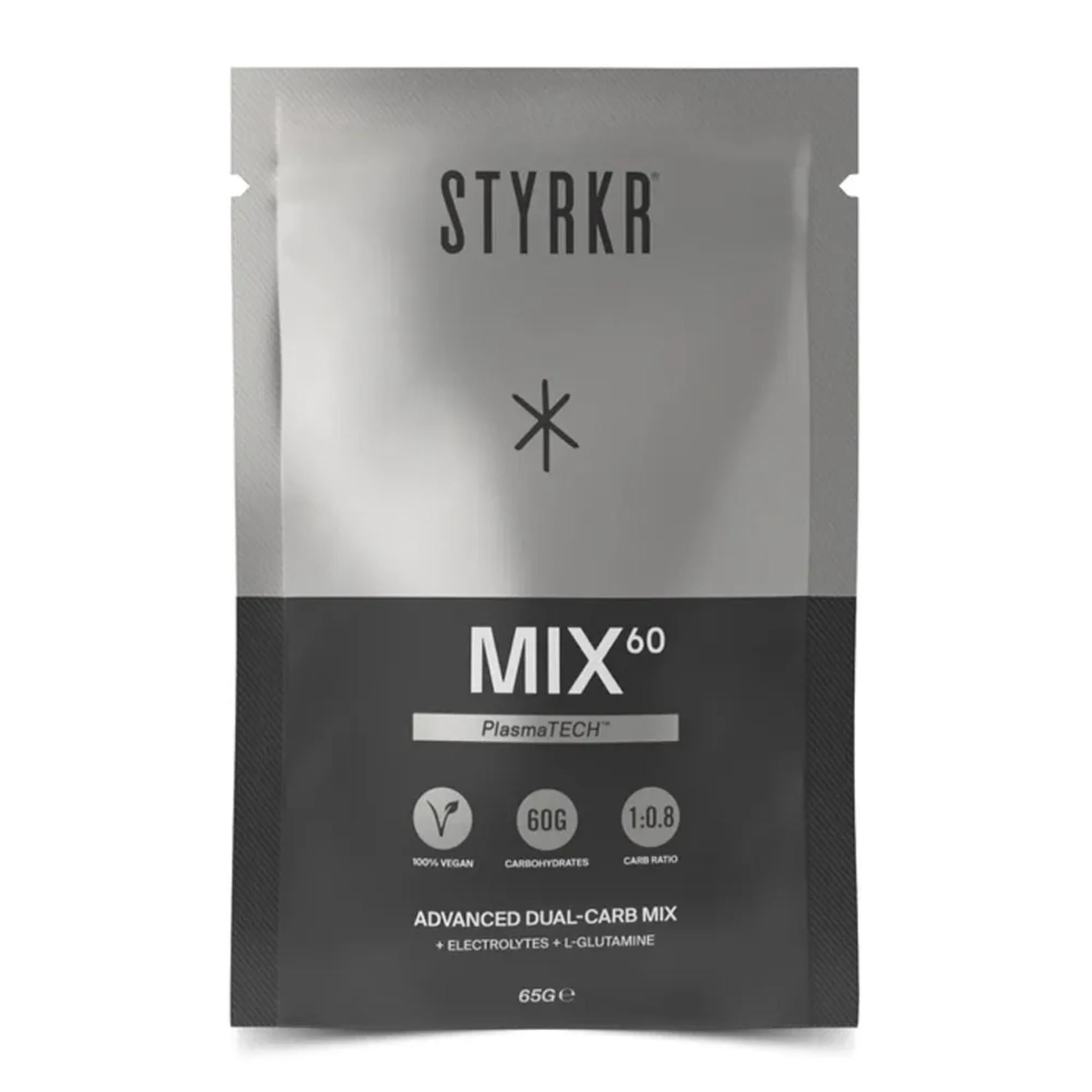 STYRKR MIX60 Dual-Carb Energy Drink Mix 12 x 65g Sachets