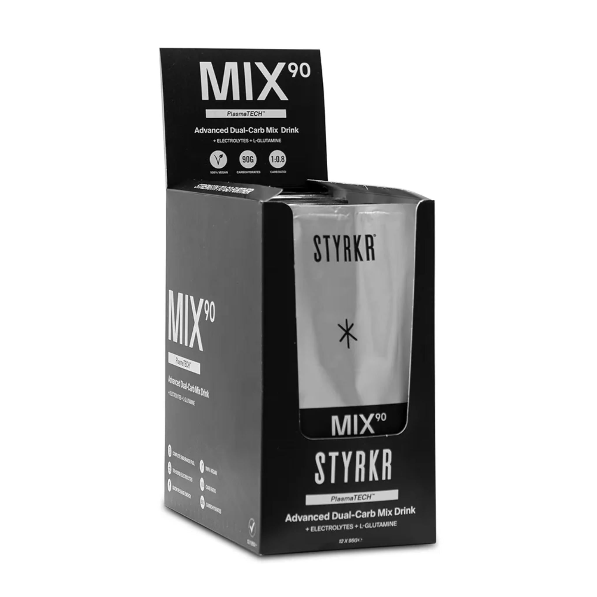 STYRKR MIX90 Dual-Carb Energy Drink Mix 12 x 95g Sachets