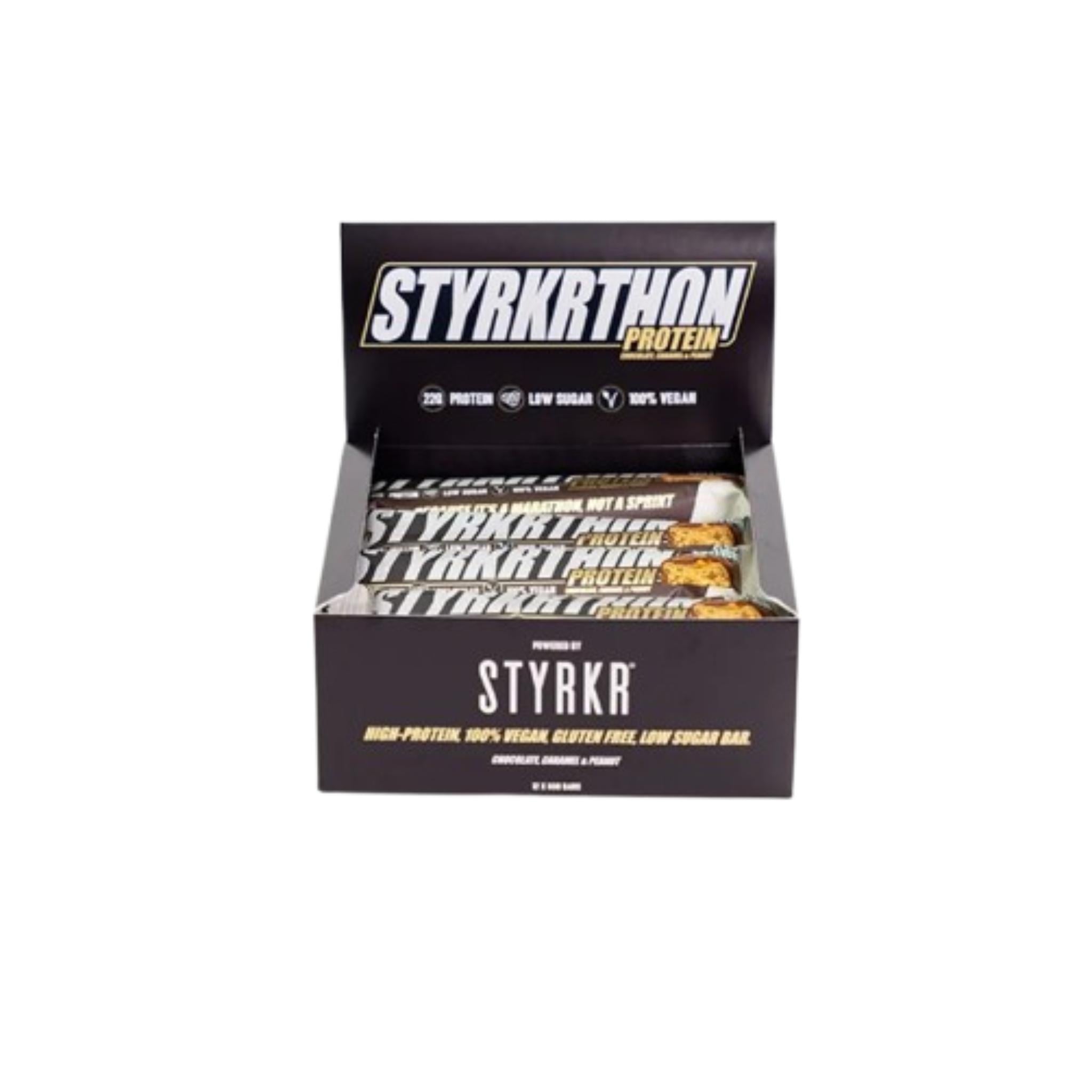 STYRKR Styrkrthon Bars Caramel, peanuts & chocolate / 12 x Bars