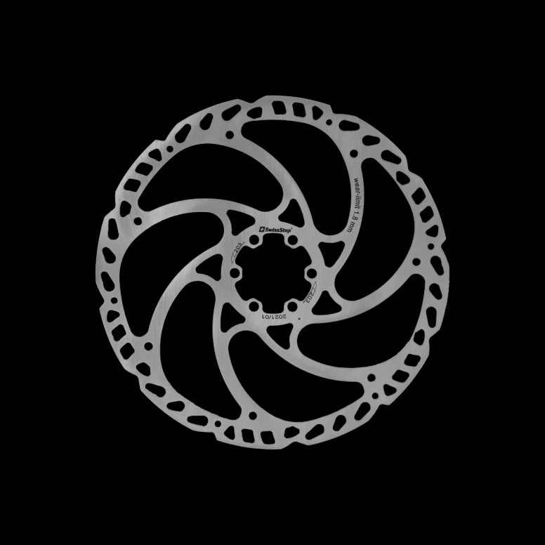 SwissStop Catalyst One 6-Bolt Disc Brake Rotor Silver / 203mm