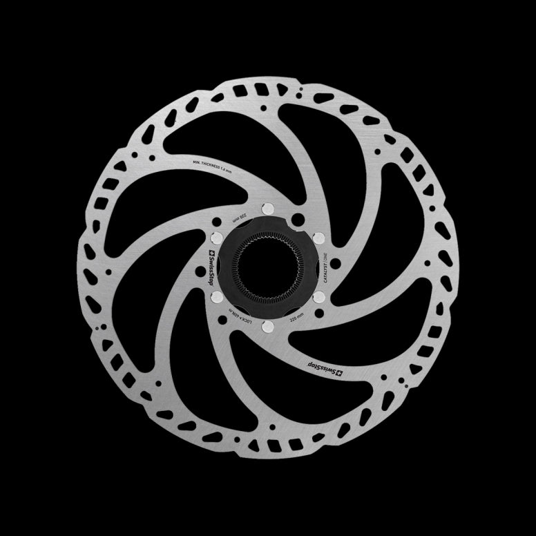 SwissStop Catalyst One Centrelock Disc Brake Rotor Silver / 220mm