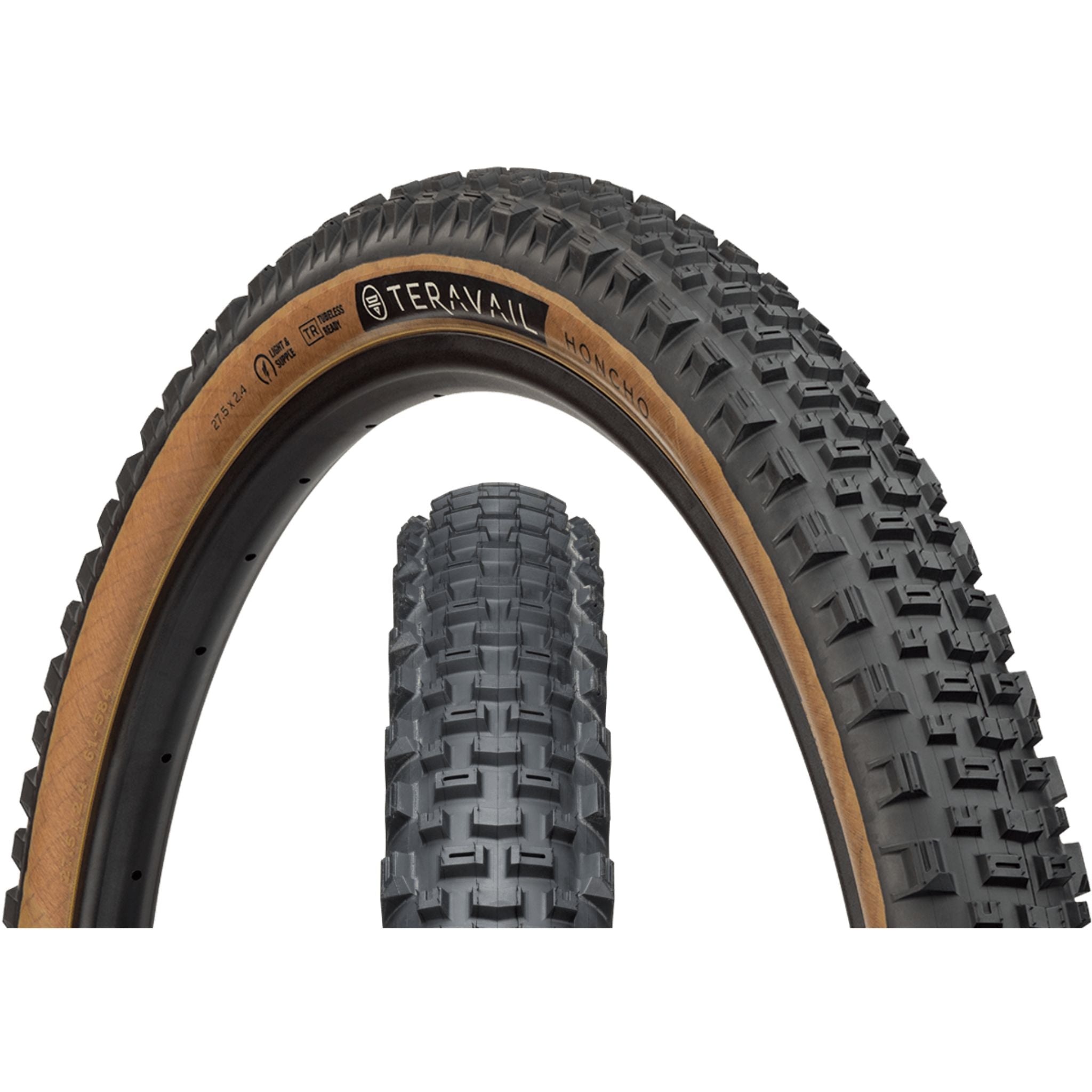 Teravail Honcho MTB Tyre Tan / 27.5 x 2.4 / Durable