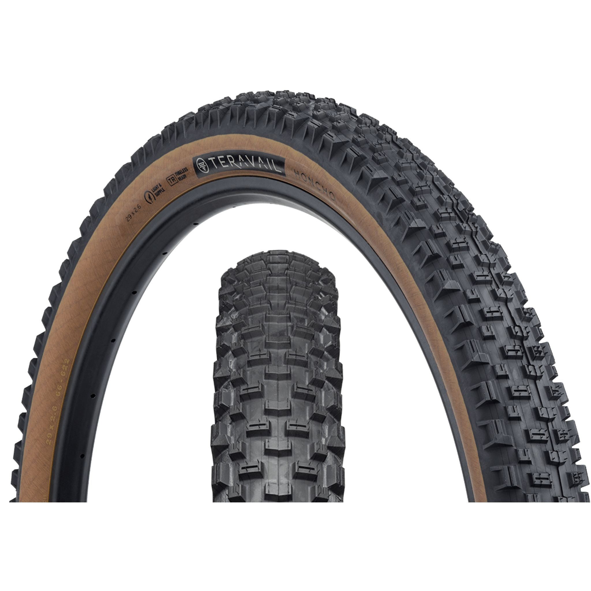Teravail Honcho MTB Tyre Tan / 29 x 2.6 / Durable