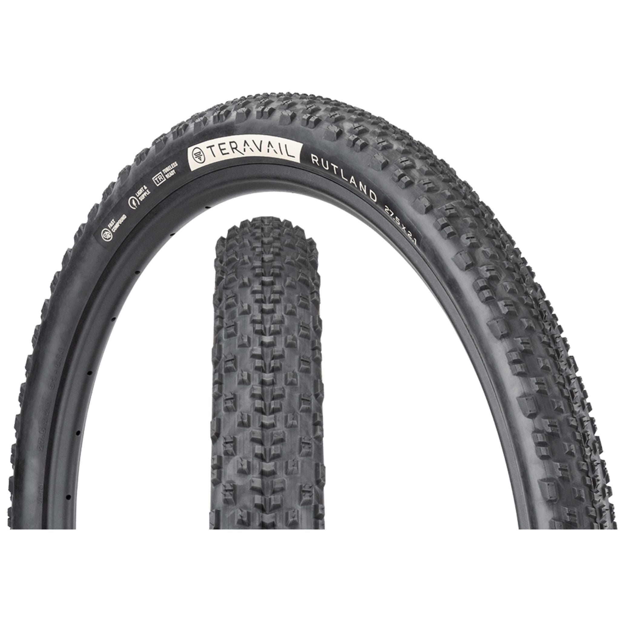 Teravail Rutland Tyre Black / 27.5 x 2.1 / Light & Supple
