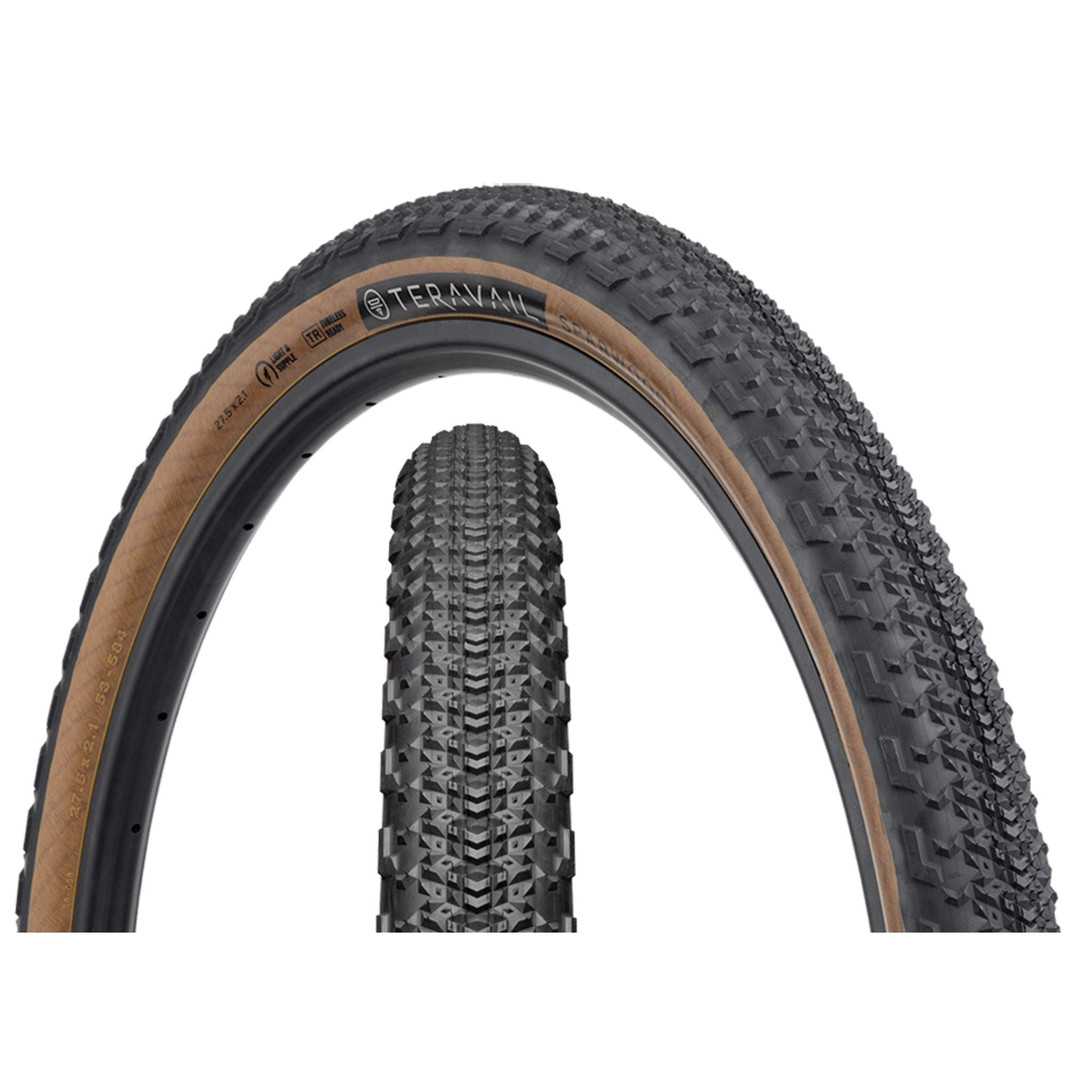 Teravail Sparwood Tyre Tan / 27.5 x 2.1 / Light & Supple