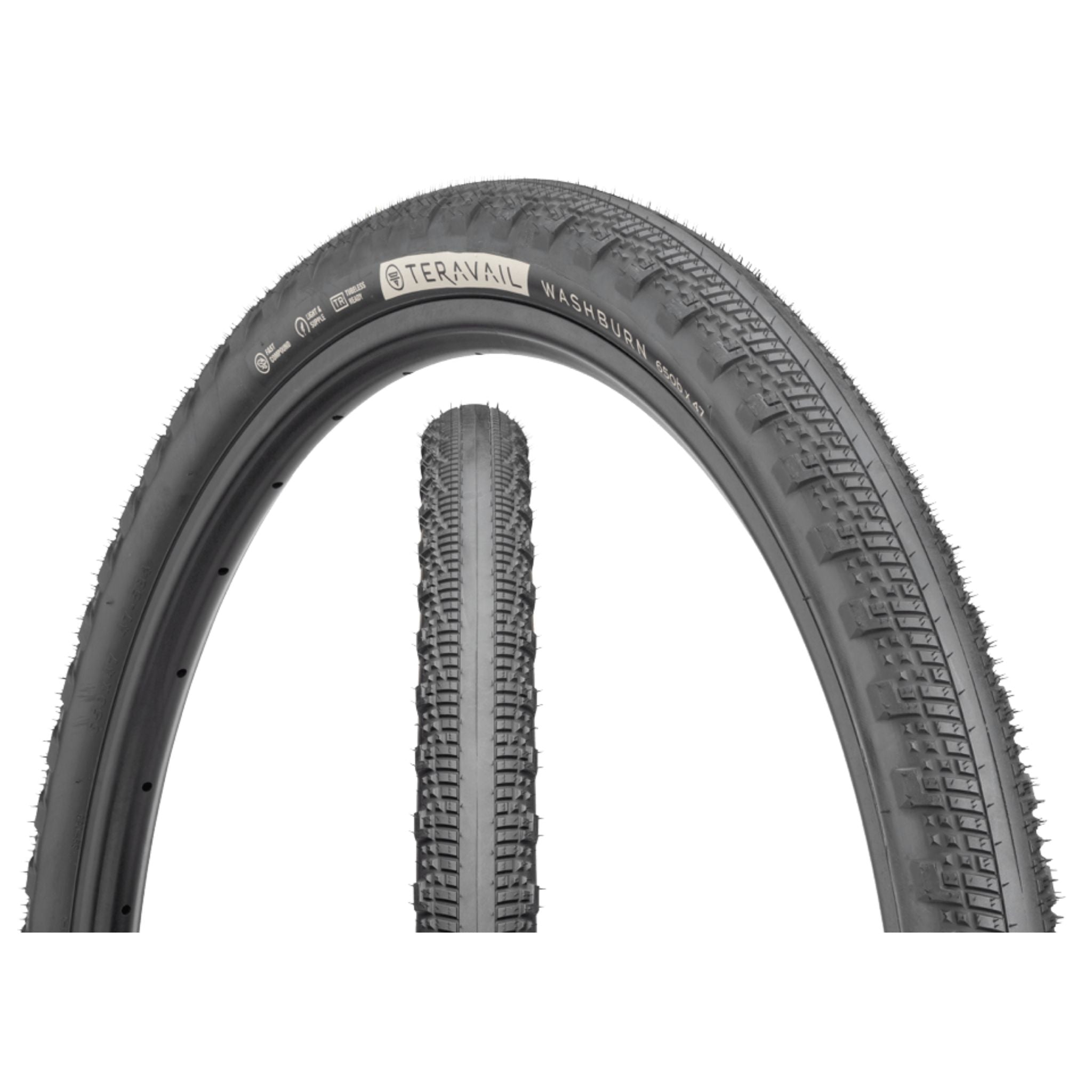 Teravail Washburn Gravel Tyre Black / 650 x 47 / Light & Supple