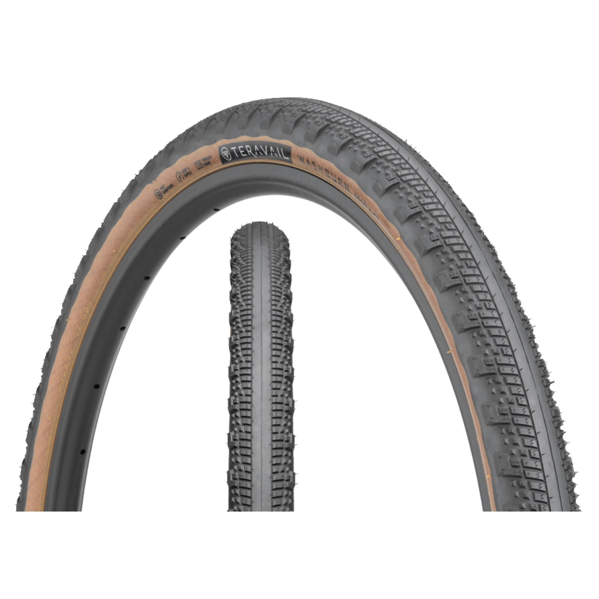 Teravail Washburn Gravel Tyre Tan / 650 x 47 / Durable