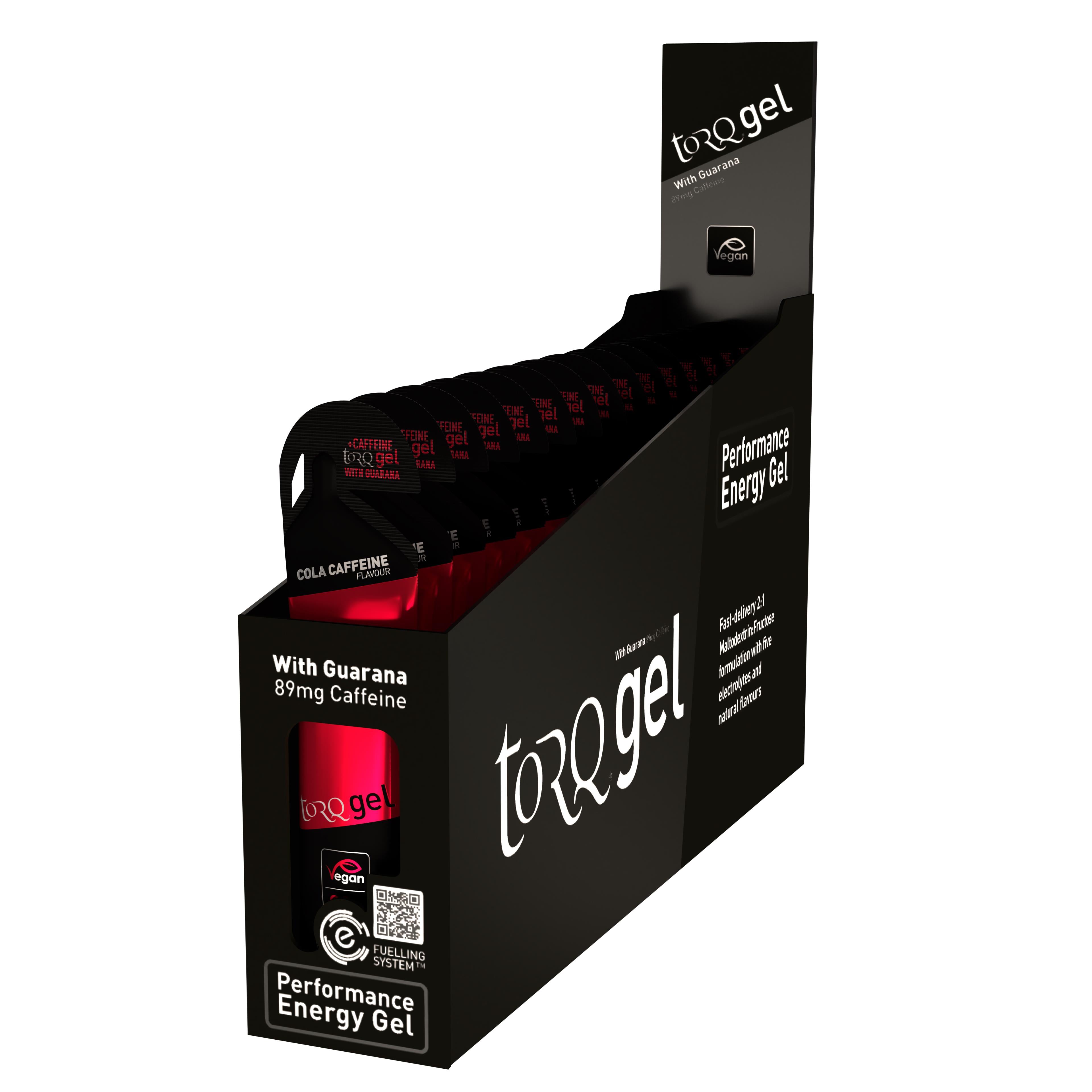 TORQ Energy Gel With Guarana - Caffeinated Cola with Guarana / Box of 15