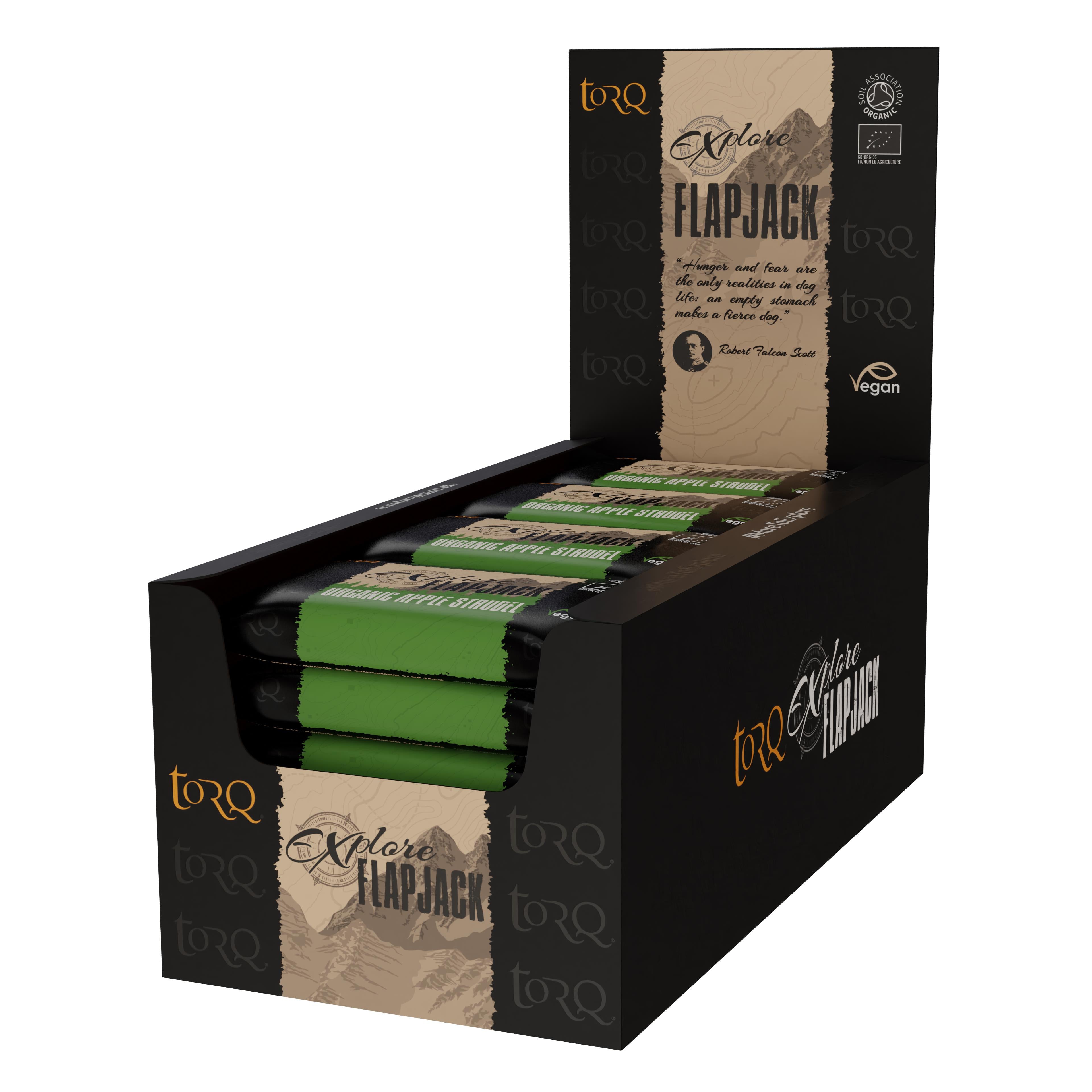 TORQ Explore Flapjacks Apple Strudel / Box of 20