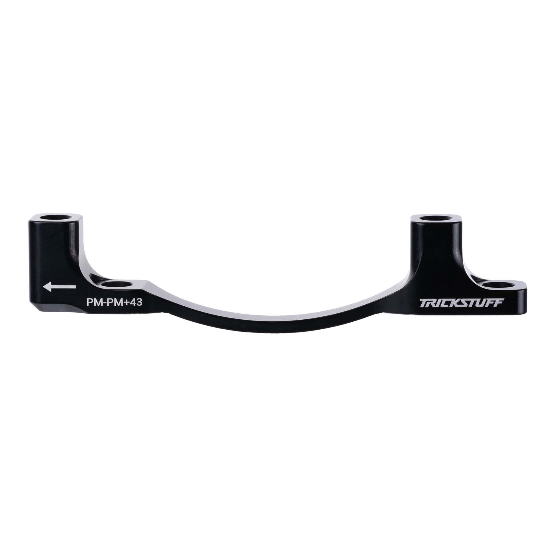 Trickstuff CNC Disc Brake Adaptor PM to PM Black / PM to PM +43mm