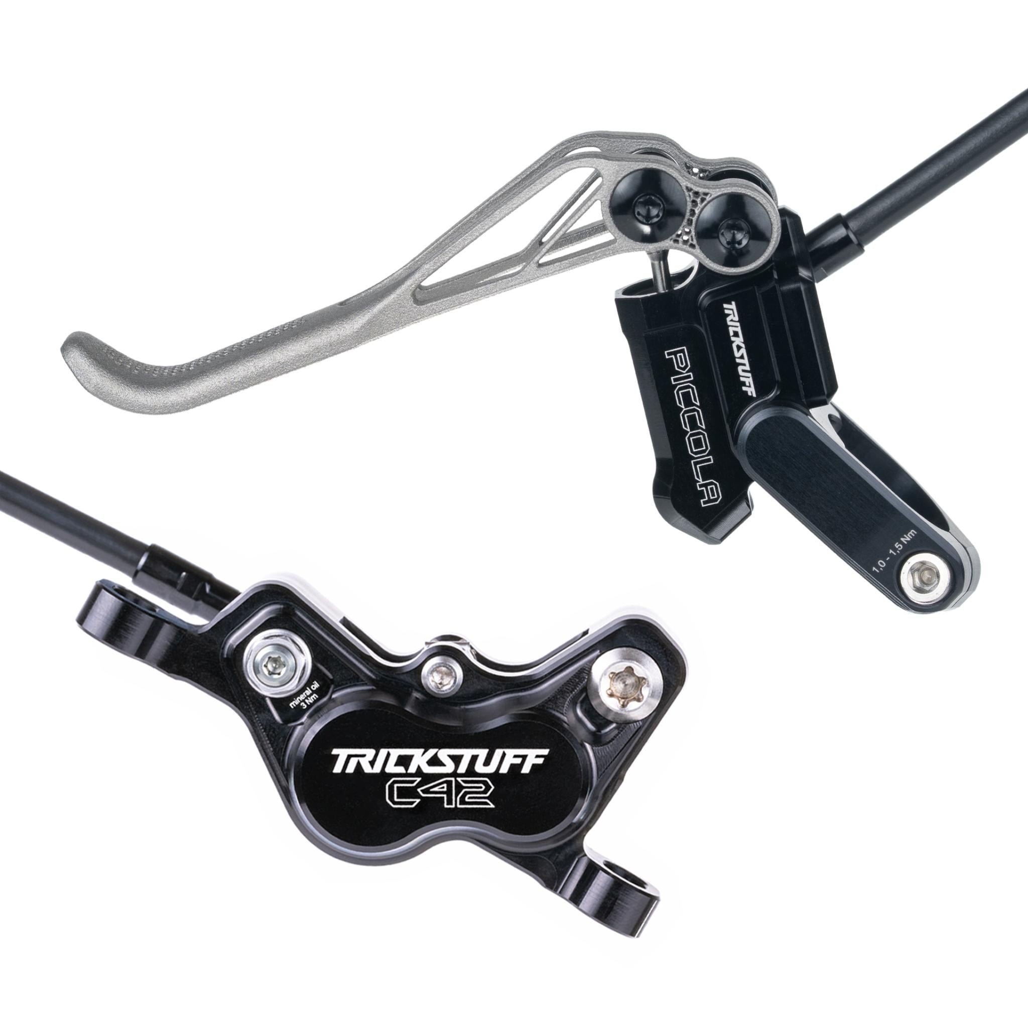 Trickstuff Piccola HD Titanium Disc Brake Set Black/Black / Post Mount