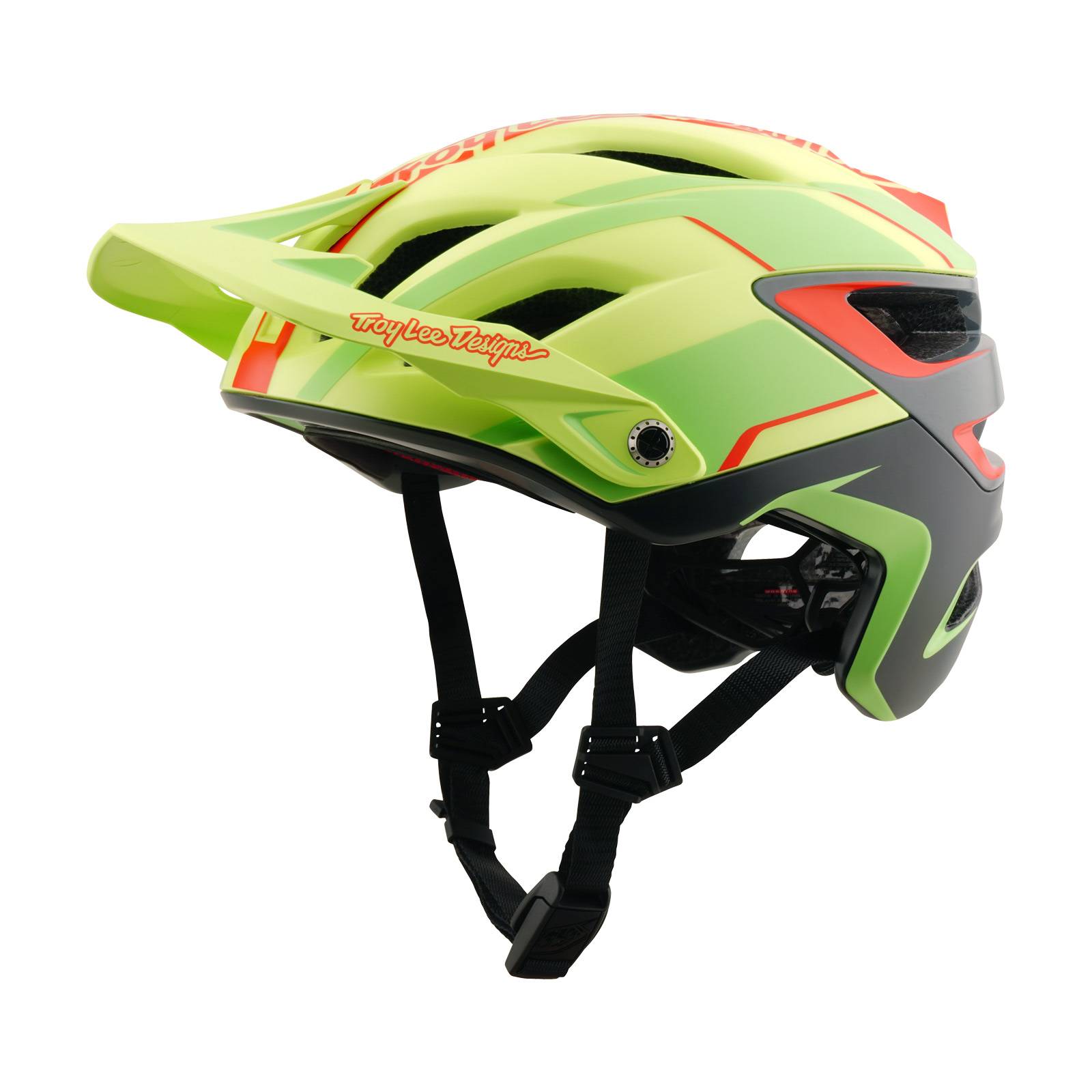 Troy Lee Designs A3 MIPS Helmet Lines - Glo Yellow / XS/S