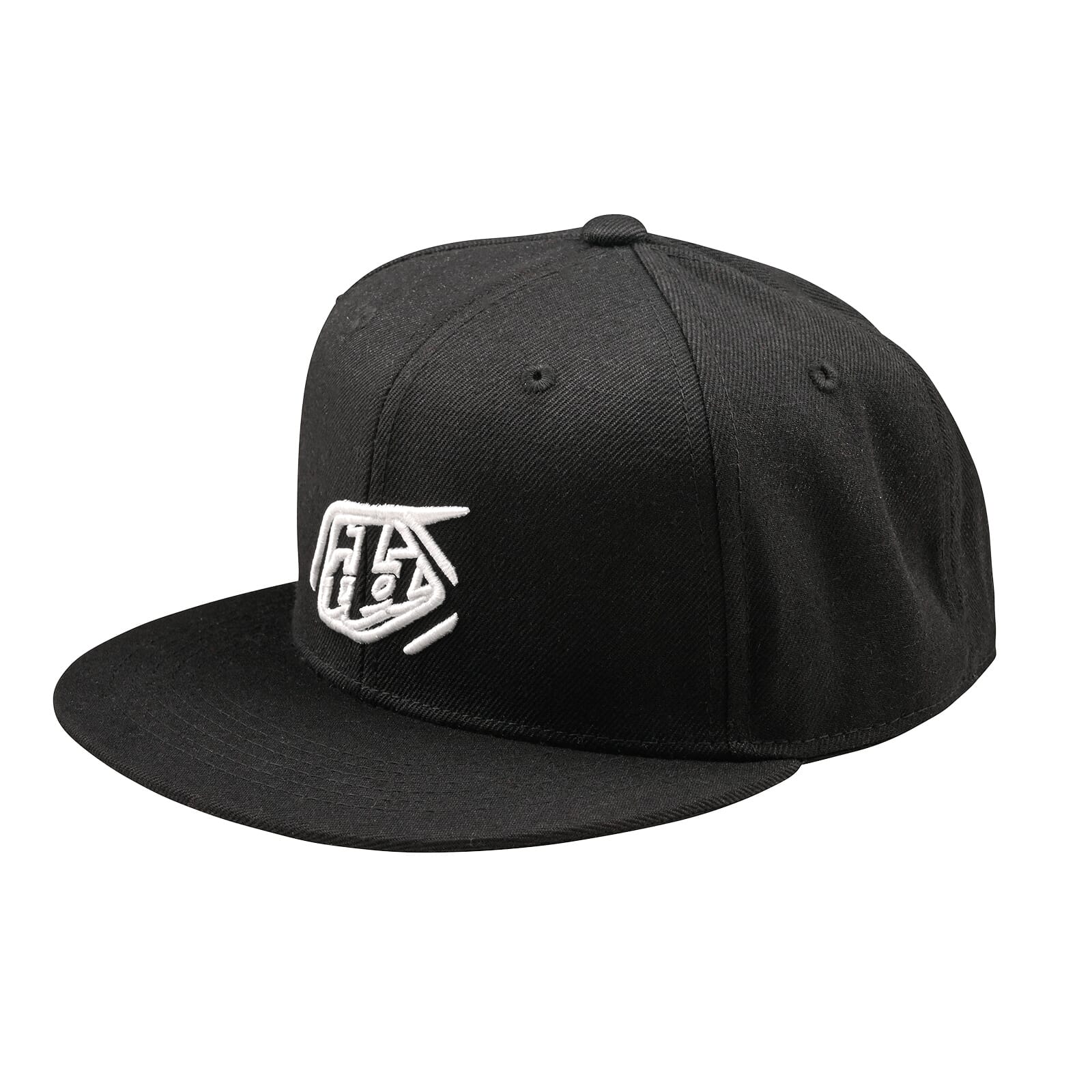 Troy Lee Designs Badge Flat Bill Snapback Cap Black / One Size