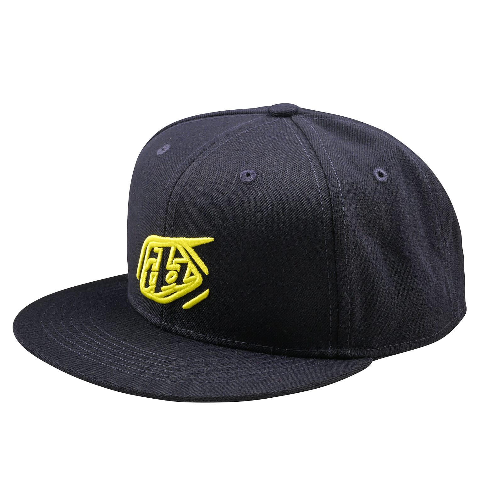 Troy Lee Designs Badge Flat Bill Snapback Cap Navy / One Size