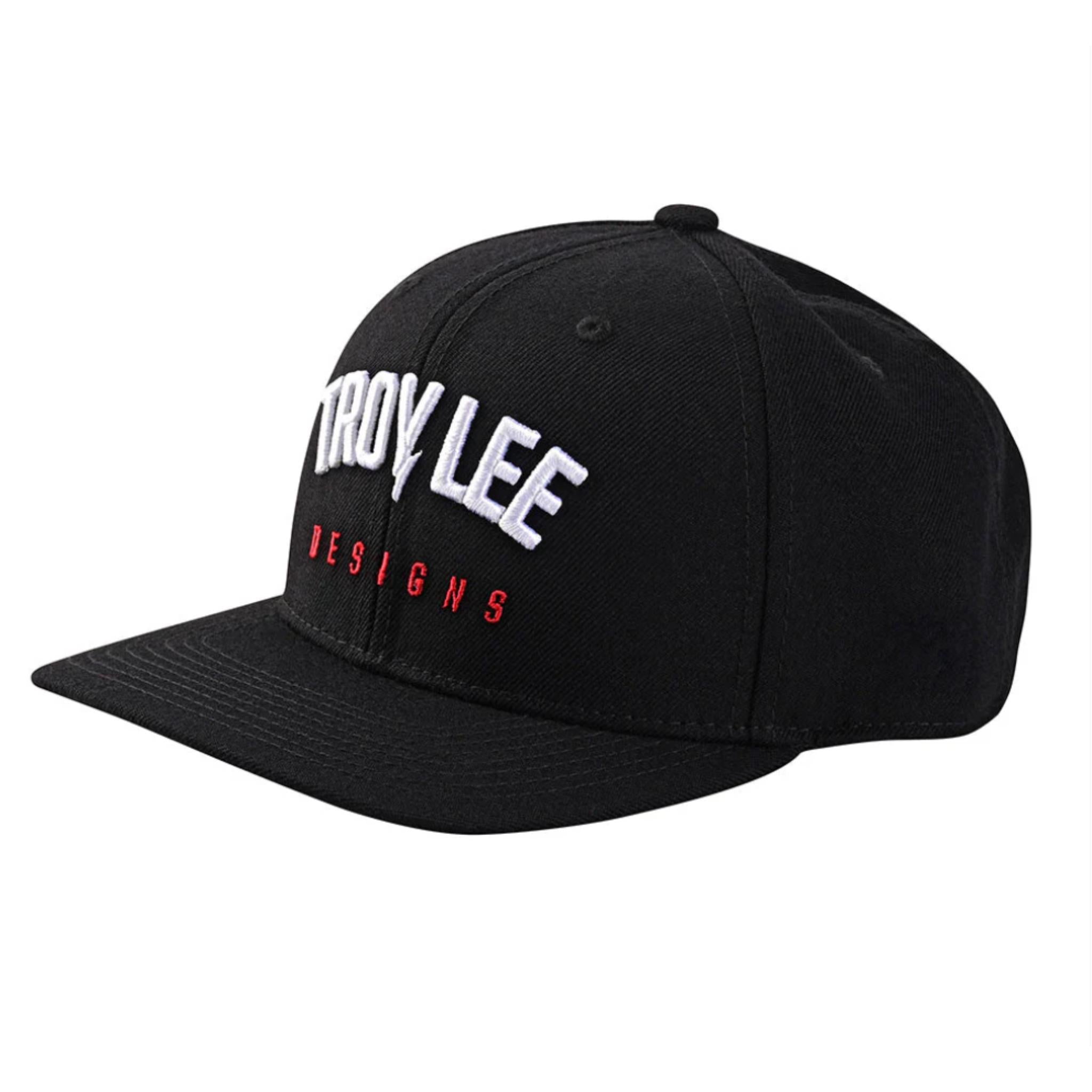 Troy Lee Designs Curved Bill Snapback Cap Bolt - Black / One Size