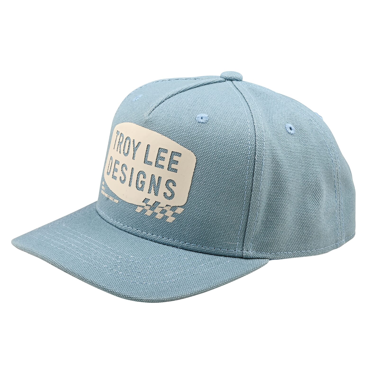 Troy Lee Designs Curved Bill Snapback Cap Stamp Stamp - Smoke Blue / One Size