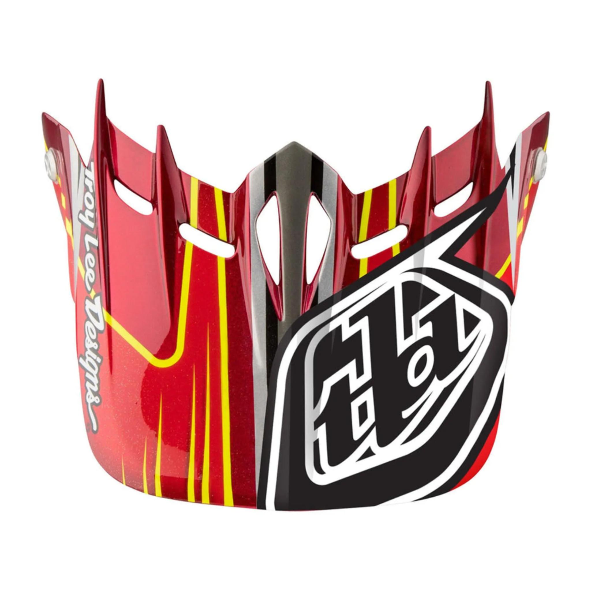 Troy Lee Designs D2 Helmet Replacement Visor Pulse Red