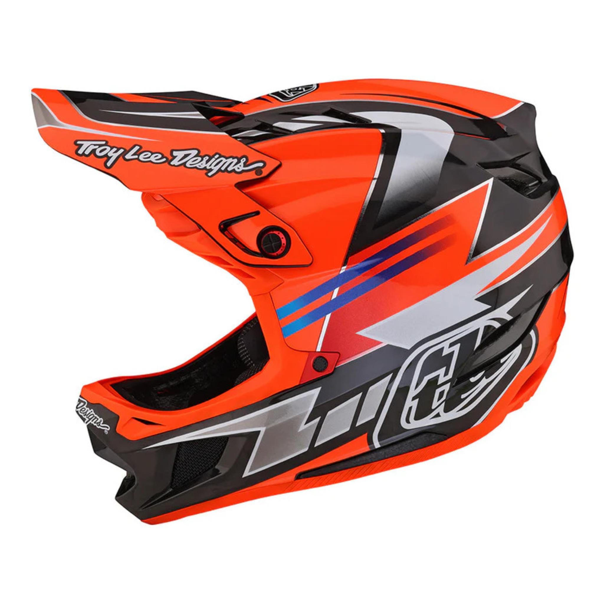 Troy Lee Designs D4 Carbon Helmet Saber - Red / XXL