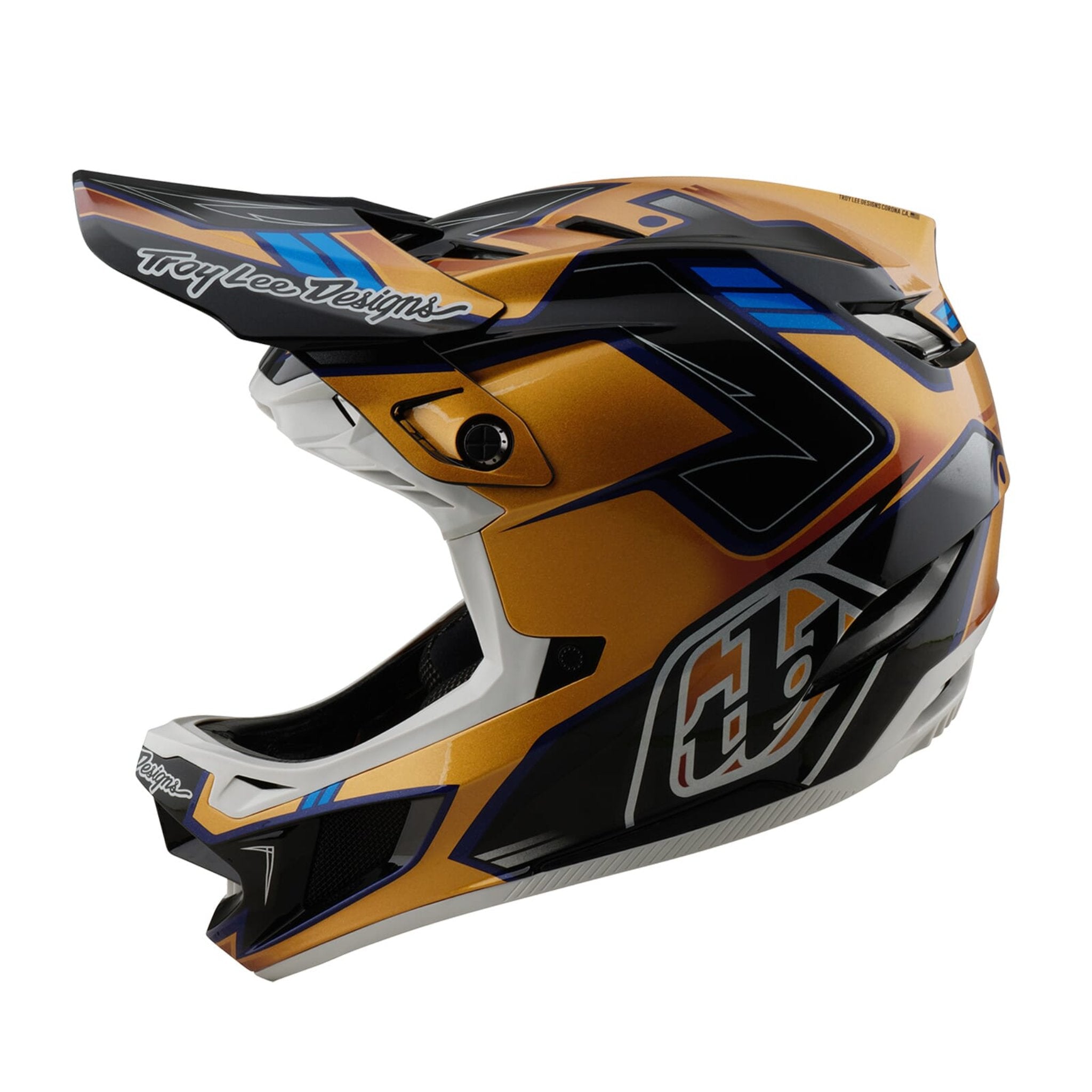 Troy Lee Designs D4 Composite Helmet Royalty - Black/Gold / M