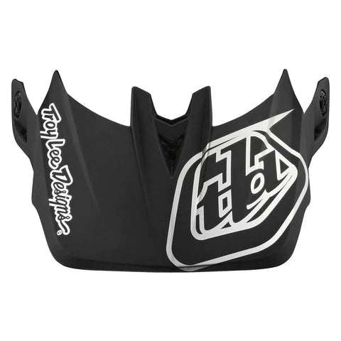 Troy Lee Designs D4 Helmet Replacement Visor Stealth - Black/Silver