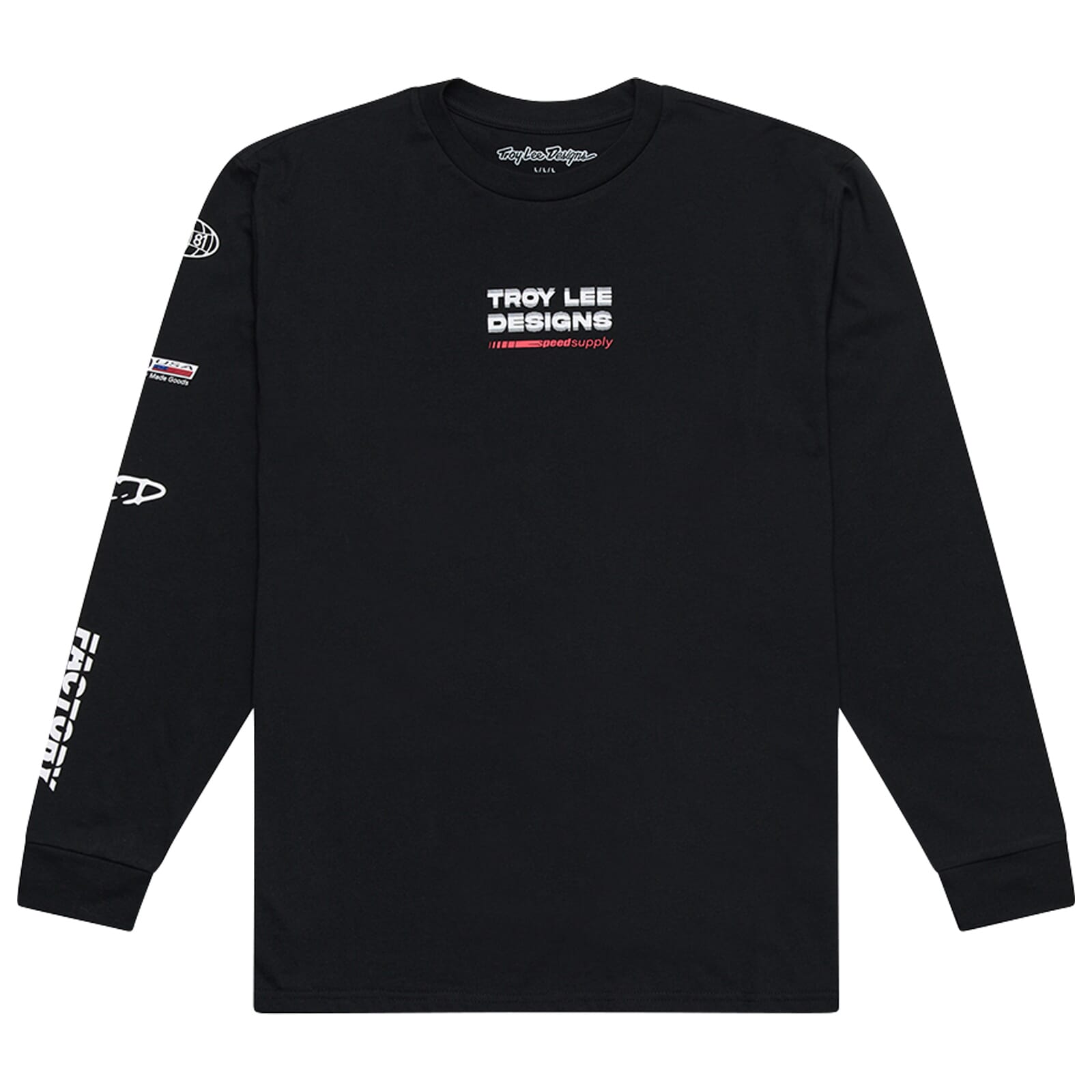 Troy Lee Designs Factory Long Sleeve T-Shirt Black / S