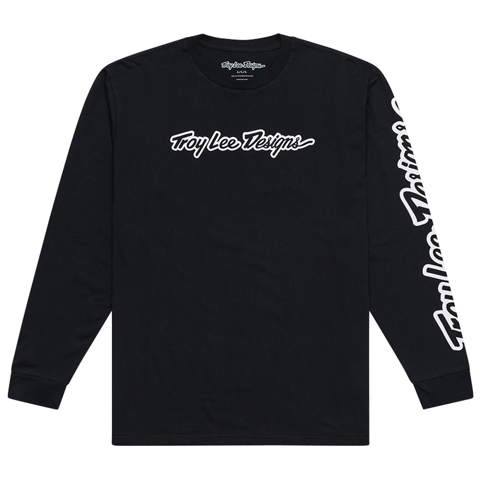 Troy Lee Designs Signature Long Sleeve T-Shirt Black / S
