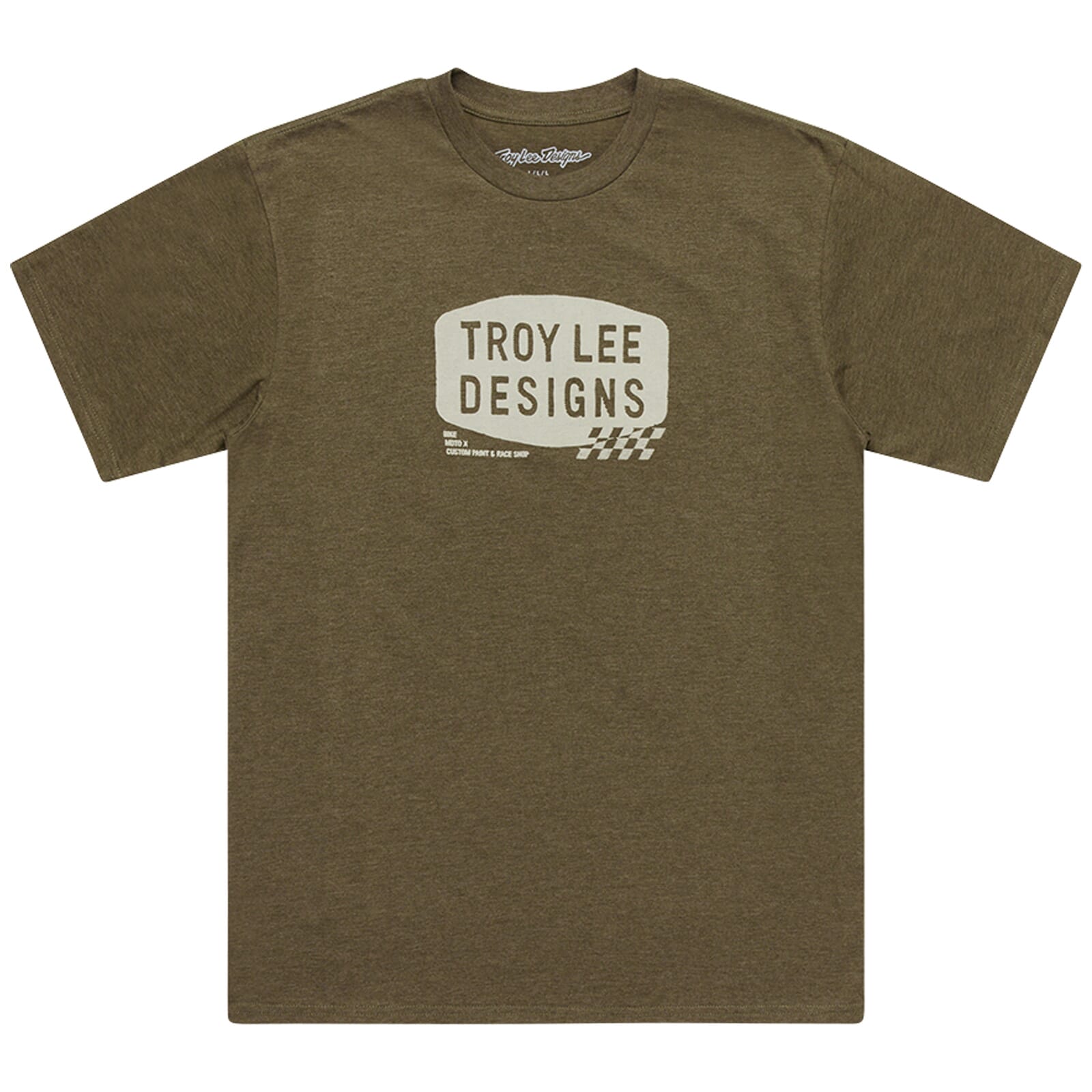 Troy Lee Designs Stamp Short Sleeve T-Shirt Olive Heather / S