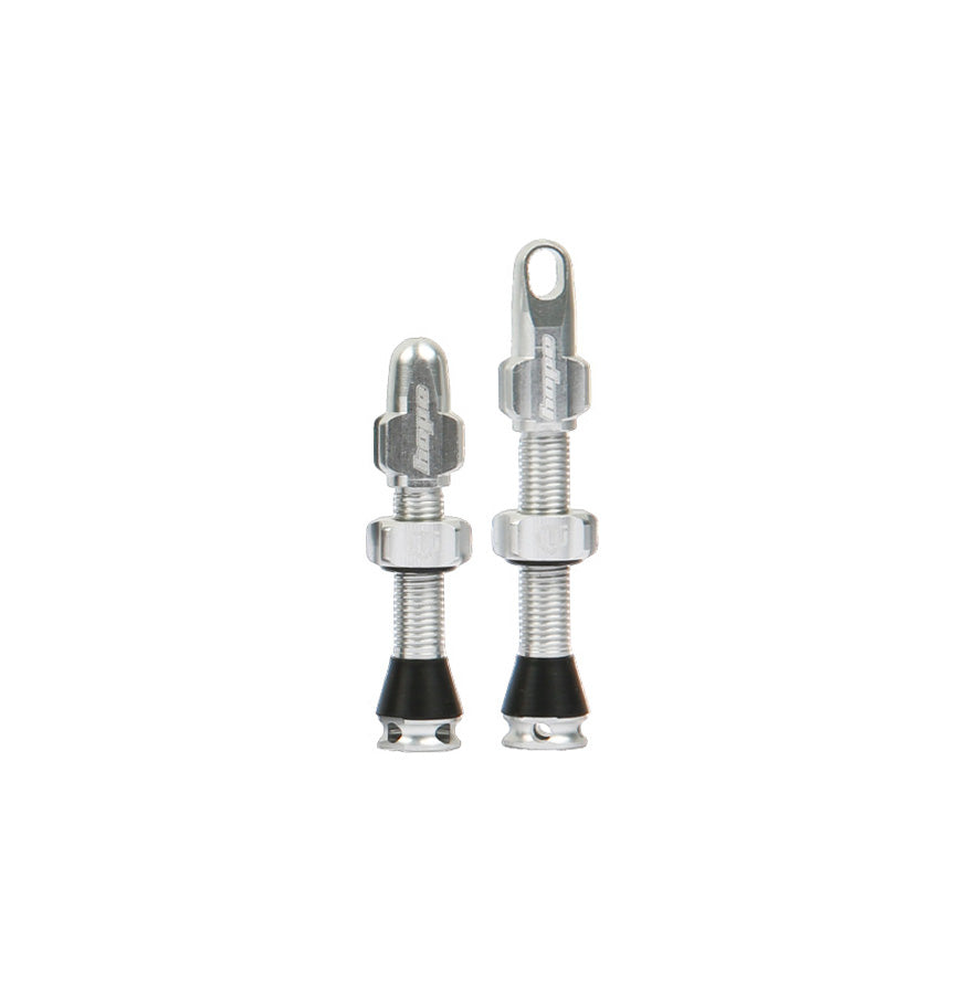Tubeless Valves 40/60mm Mixed Pair Silver