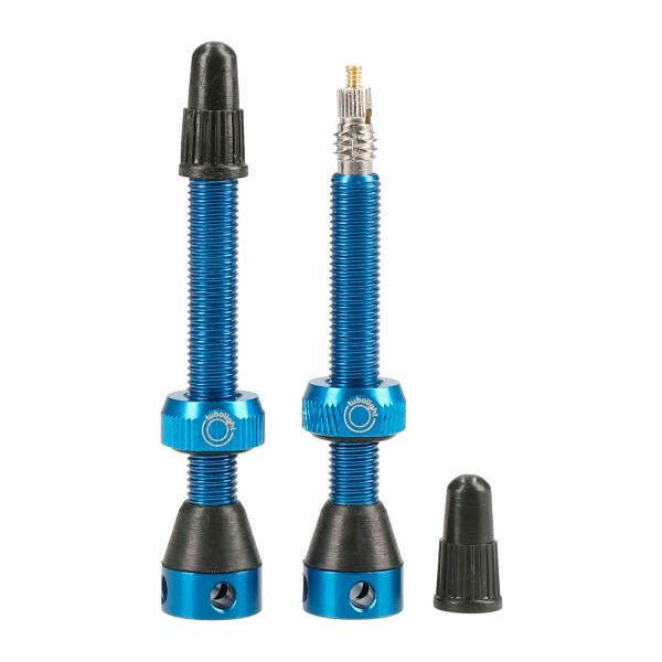 Tubolight Tubeless Valves Blue / 50mm / Alloy