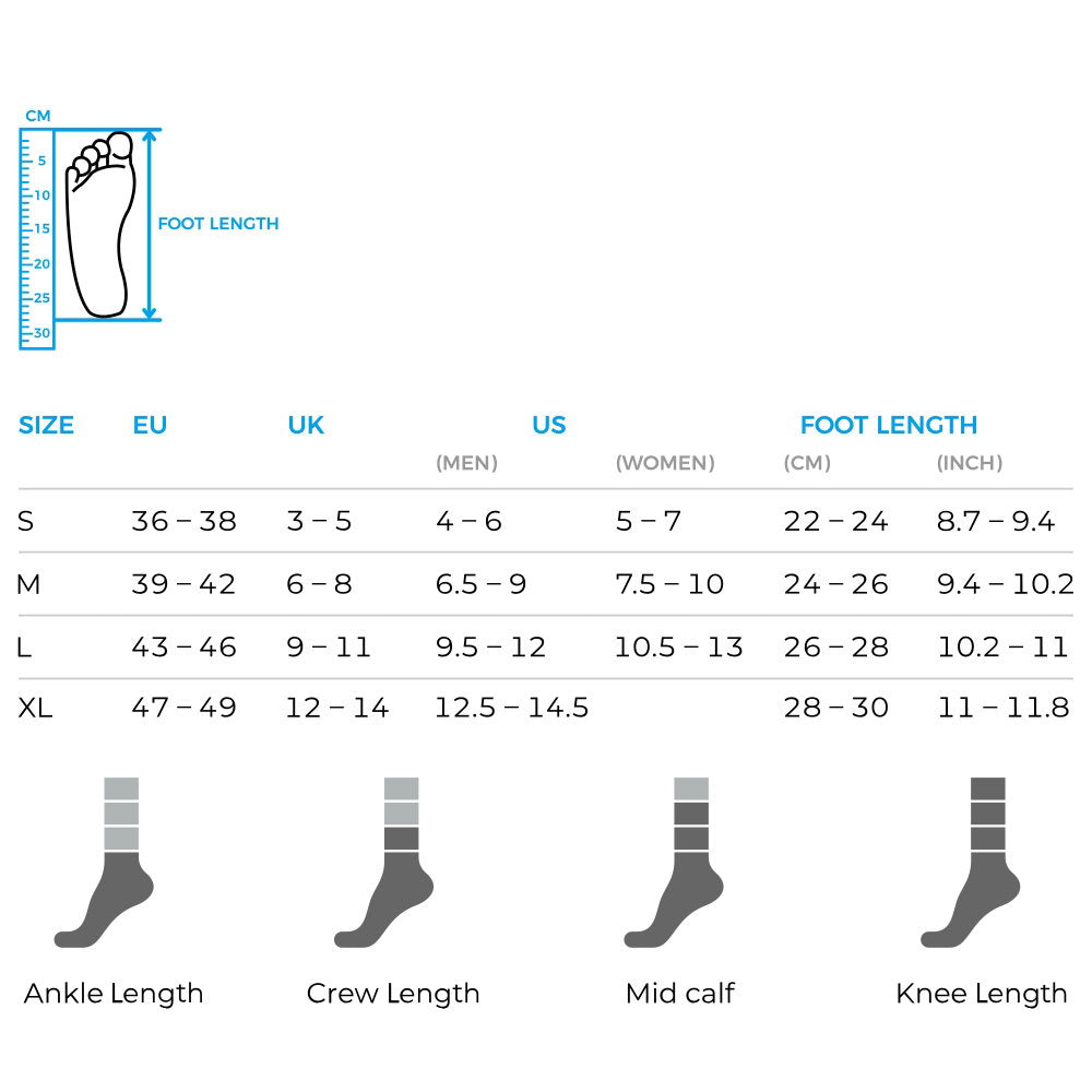 Ultra Thin Crew Waterproof Socks