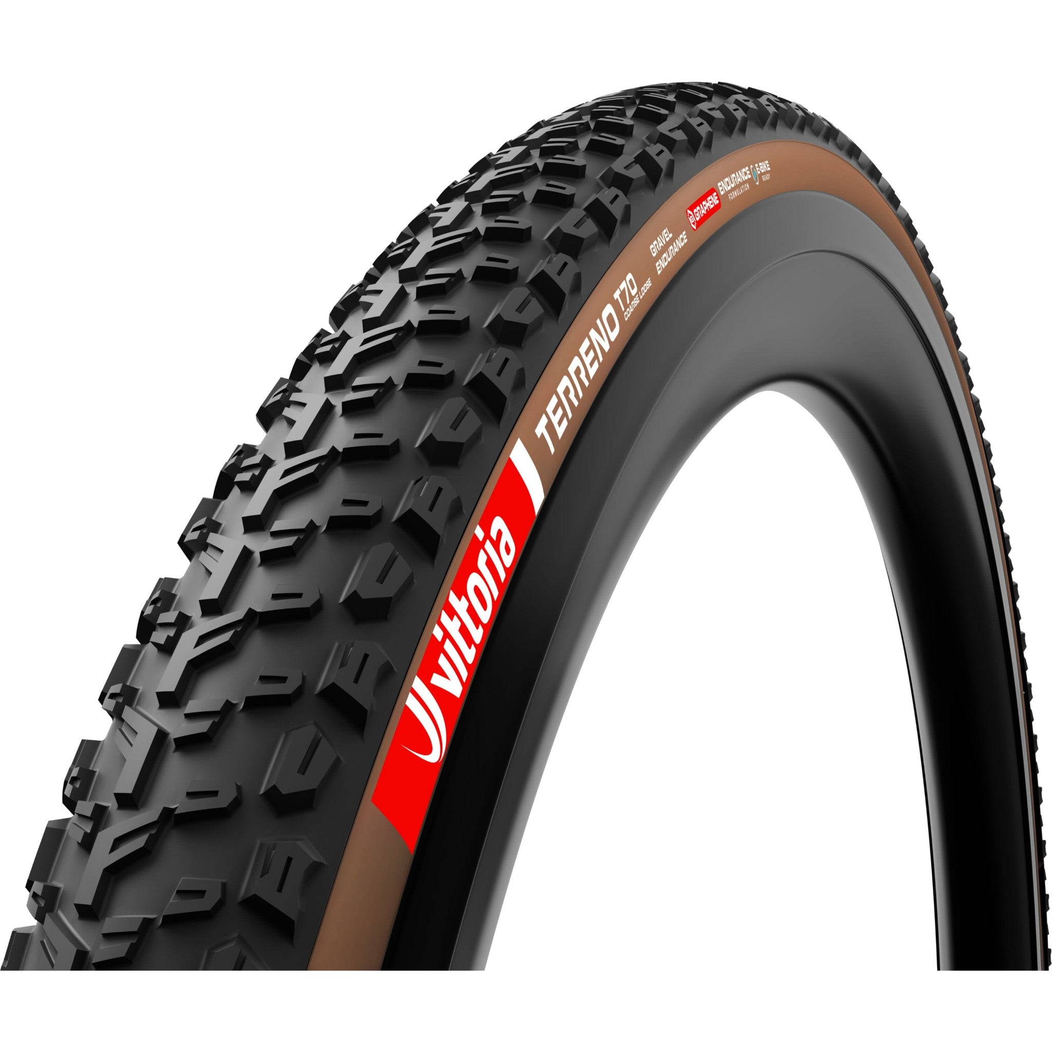 Vittoria Terreno T70 Coarse Loose Gravel G2.0 Tyre Brown / 700 x 40c