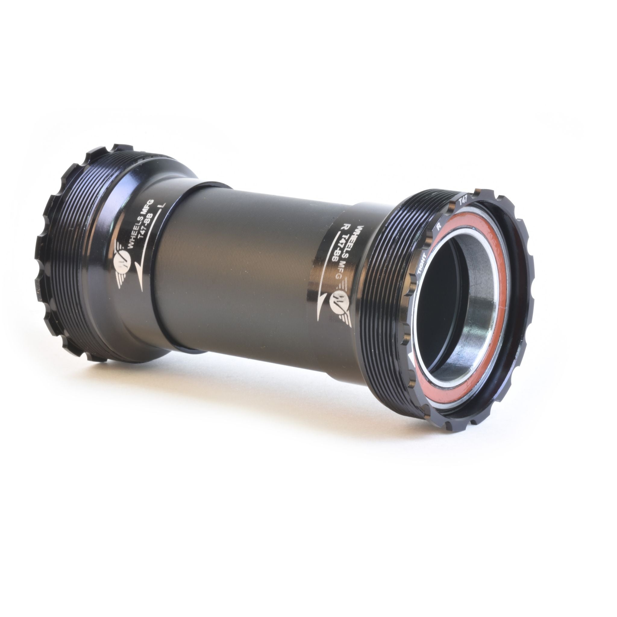 Wheels Manufacturing T47 Inboard Angular Contact Bottom Bracket For 30mm Cranks Black / 30 mm