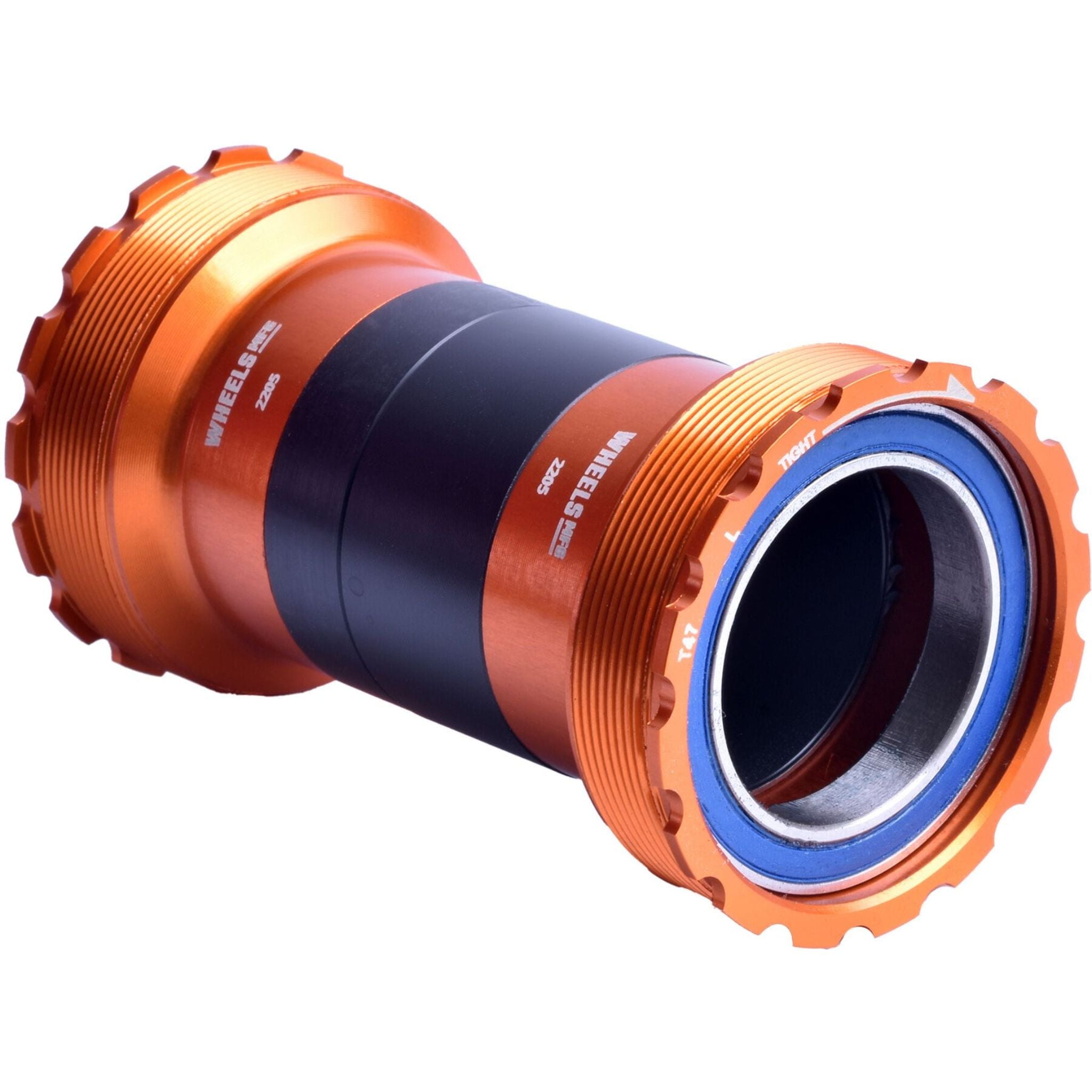 Wheels Manufacturing T47 Inboard Angular Contact Bottom Bracket For 30mm Cranks Orange / 30 mm